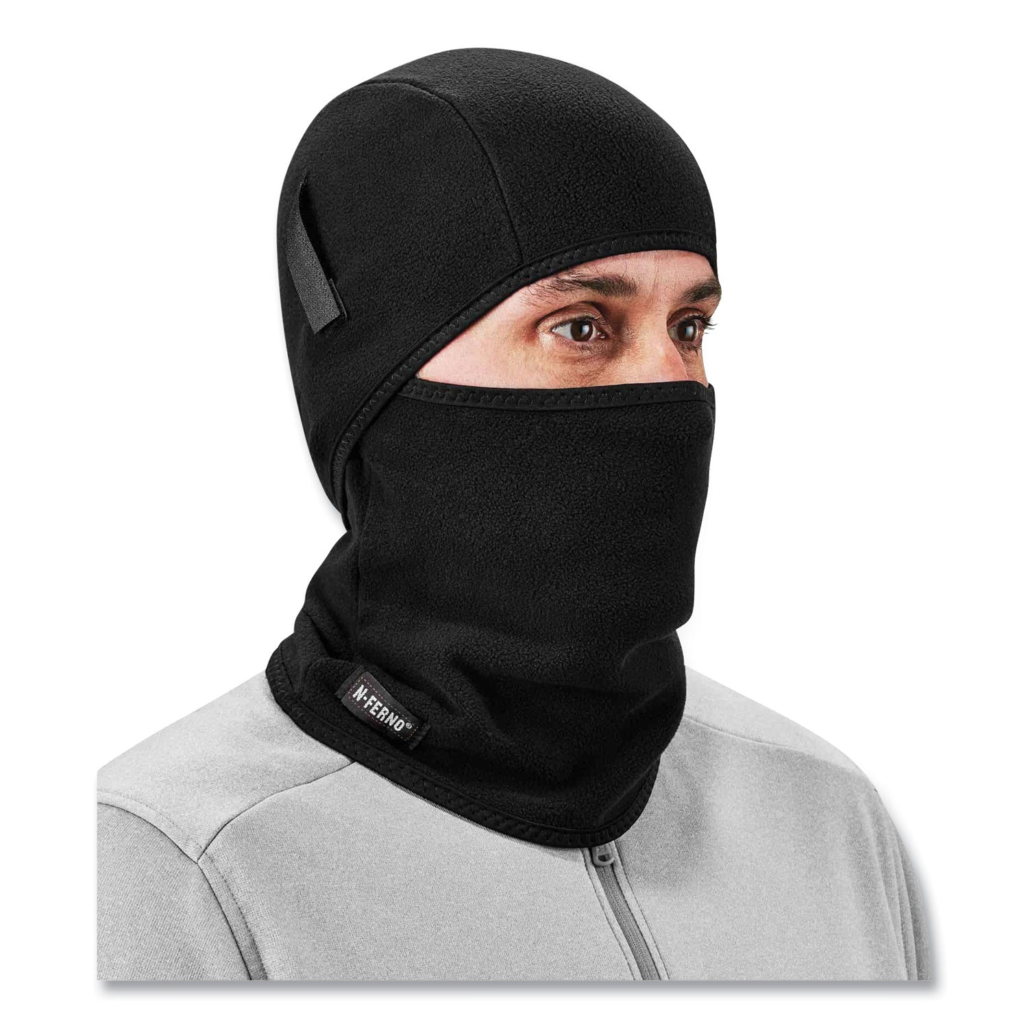 ergodyne® N-Ferno 6826 2-Piece Fleece Balaclava Face Mask, One Size Fits Most, Black - Bloom Skins