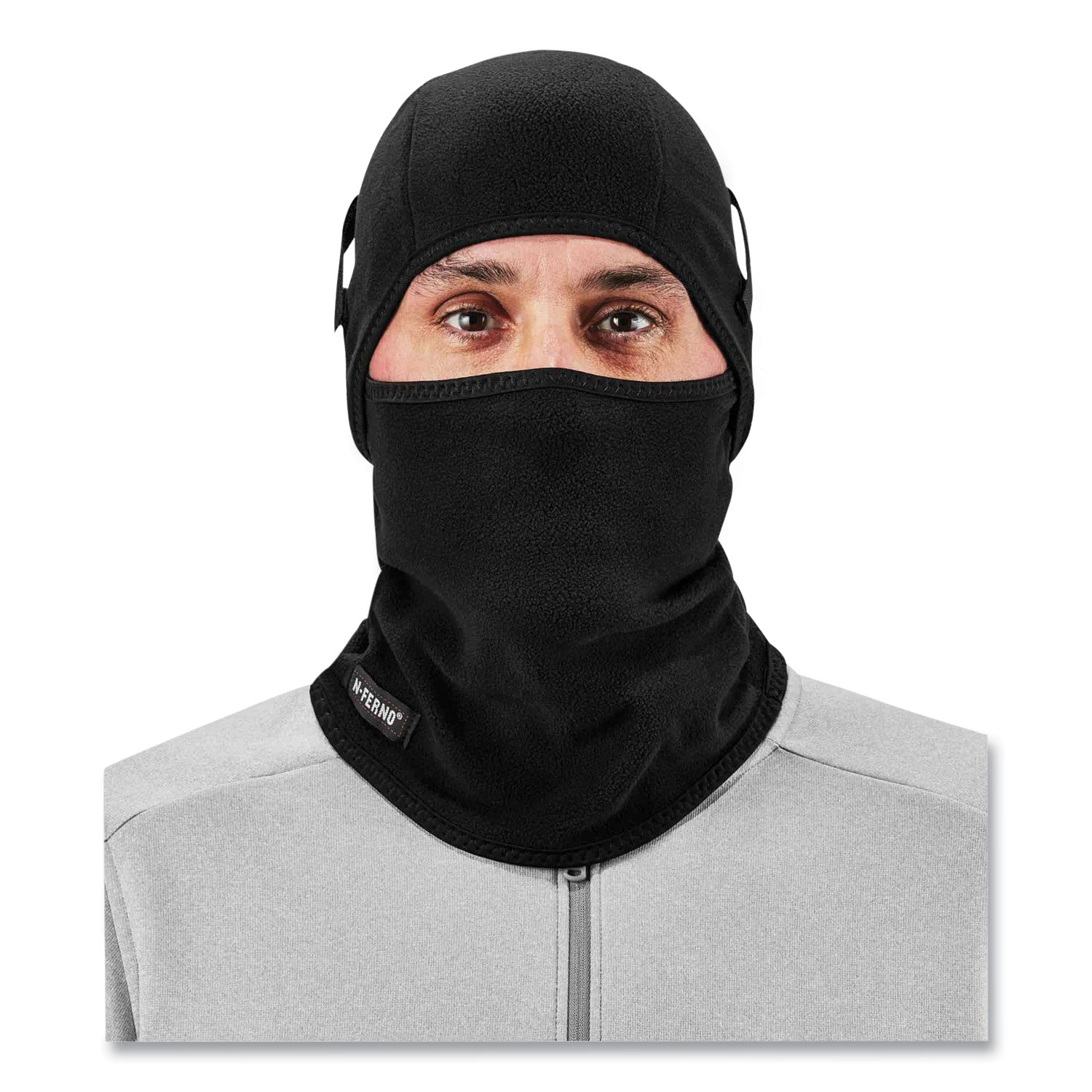 ergodyne® N-Ferno 6826 2-Piece Fleece Balaclava Face Mask, One Size Fits Most, Black - Bloom Skins