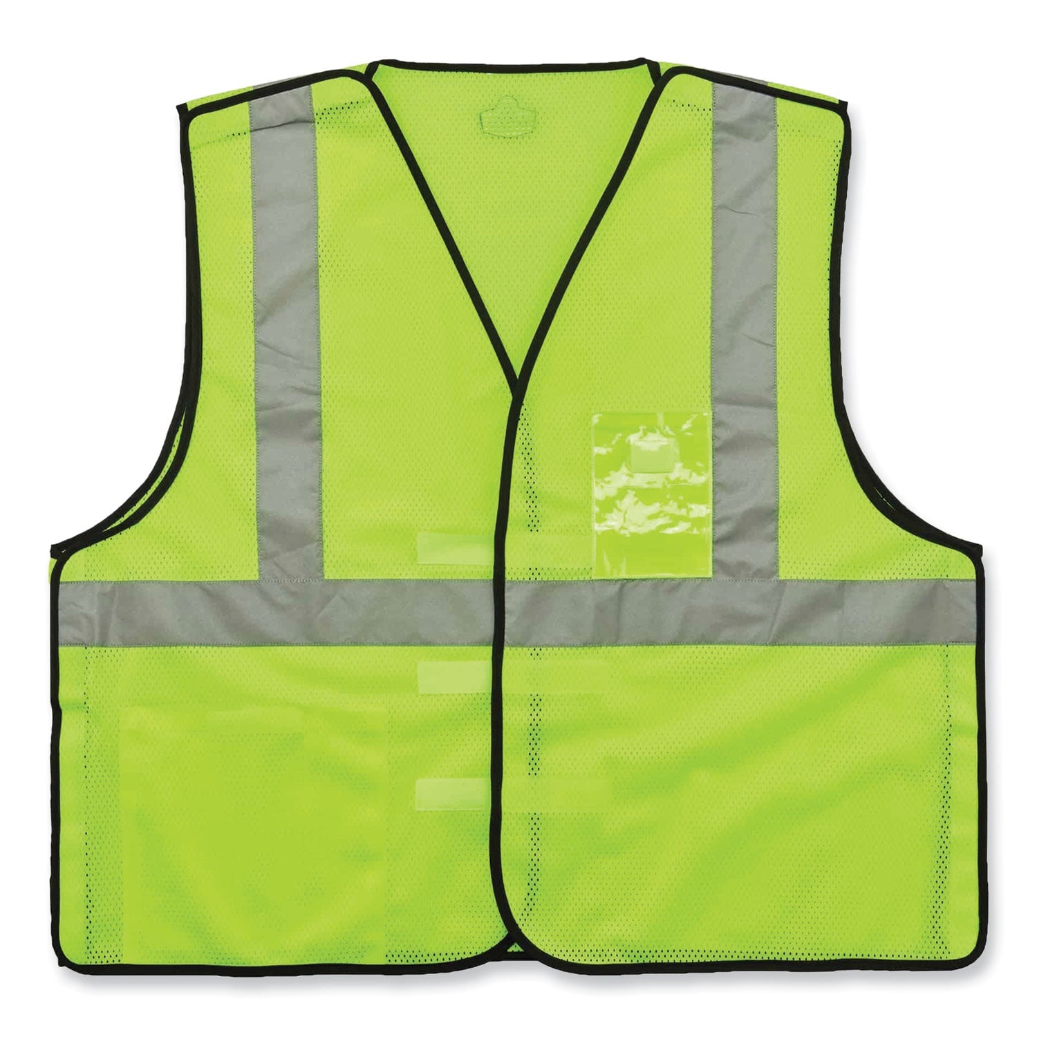 ergodyne® GloWear 8216BA Class 2 Breakaway Mesh ID Holder Vest, Polyester, Small/Medium, Lime
