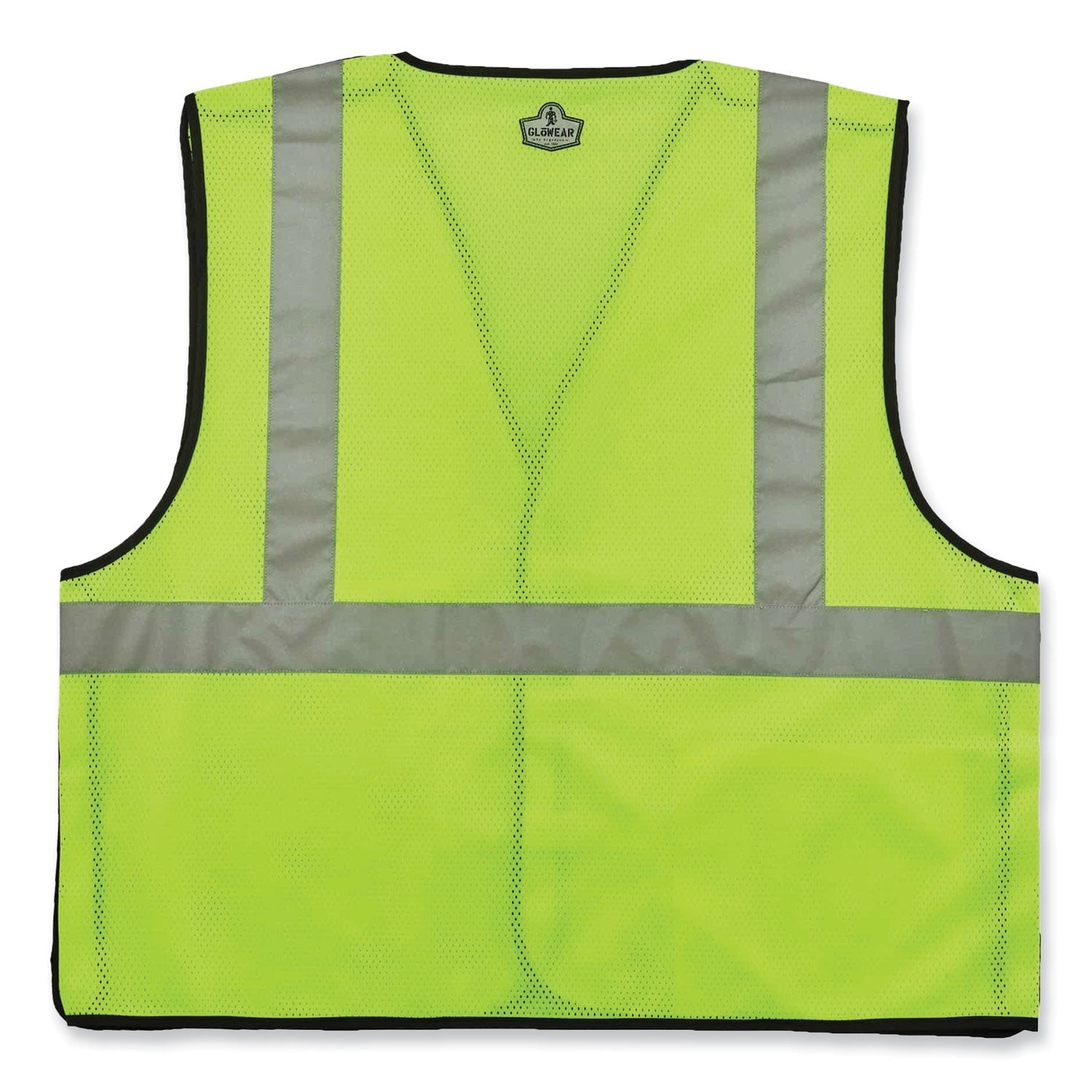 ergodyne® GloWear 8216BA Class 2 Breakaway Mesh ID Holder Vest, Polyester, Small/Medium, Lime