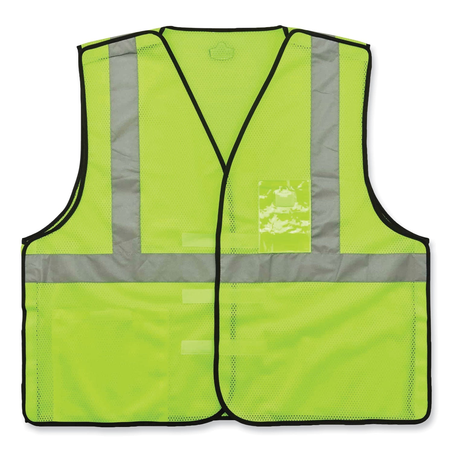ergodyne® GloWear 8216BA Class 2 Breakaway Mesh ID Holder Vest, Polyester, 2X-Large/3X-Large, Lime