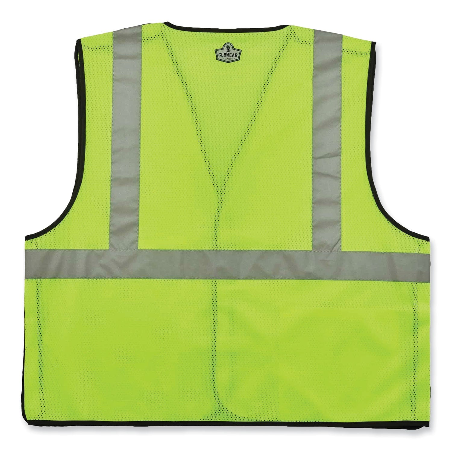 ergodyne® GloWear 8216BA Class 2 Breakaway Mesh ID Holder Vest, Polyester, 4X-Large/5X-Large, Lime