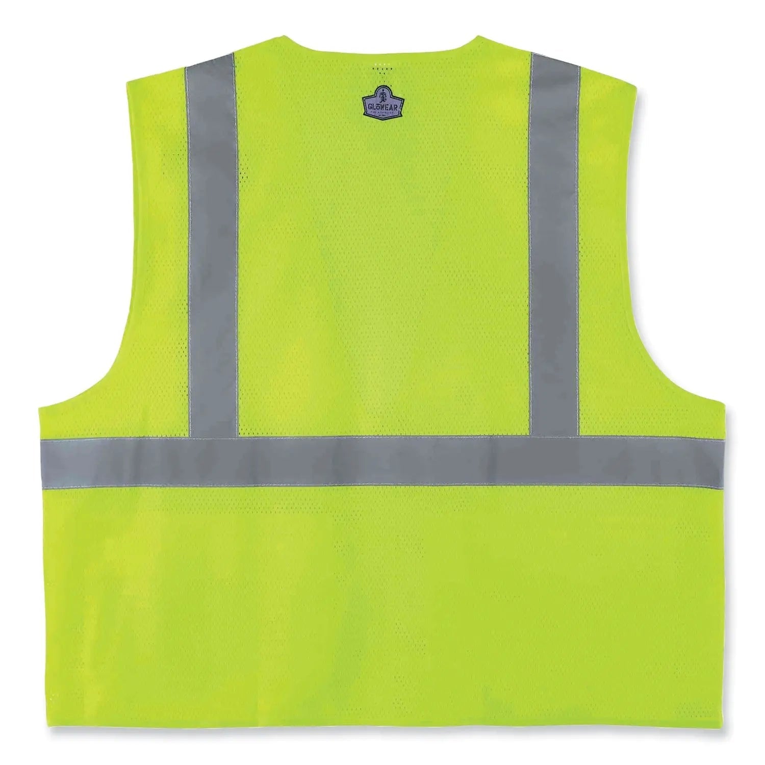 ergodyne® GloWear 8220Z Class 2 Standard Mesh Zipper Vest, Polyester, 2X-Large/3X-Large, Lime