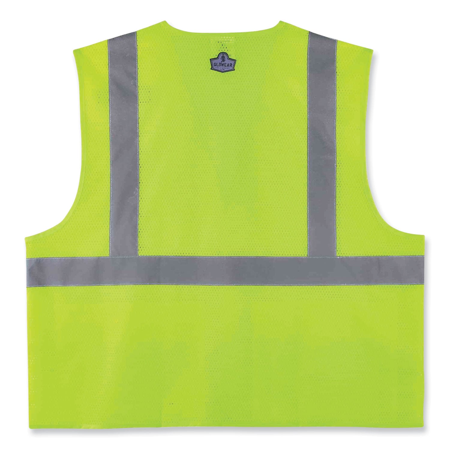ergodyne® GloWear 8220HL Class 2 Standard Mesh Hook and Loop Vest, Polyester, Small/Medium, Lime