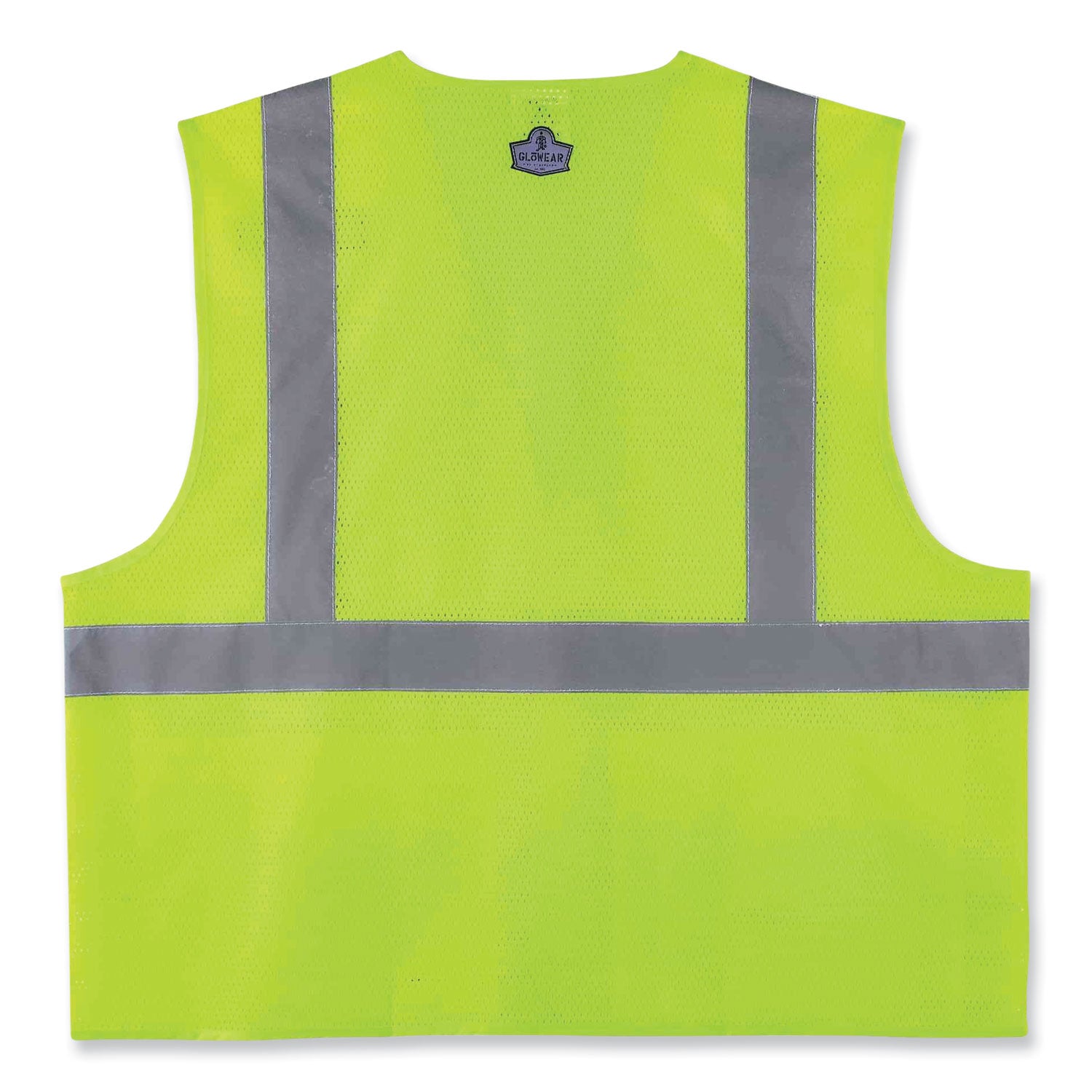 ergodyne® GloWear 8220HL Class 2 Standard Mesh Hook and Loop Vest, Polyester, Large/X-Large, Lime