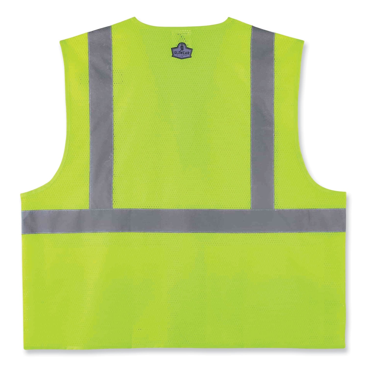 ergodyne® GloWear 8220HL Class 2 Standard Mesh Hook and Loop Vest, Polyester, 2X-Large/3X-Large, Lime