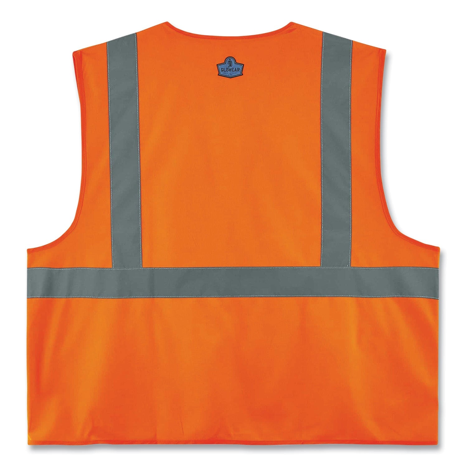 ergodyne® GloWear 8225HL Class 2 Standard Solid Hook and Loop Vest, Polyester, Orange, 2X-Large/3X-Large
