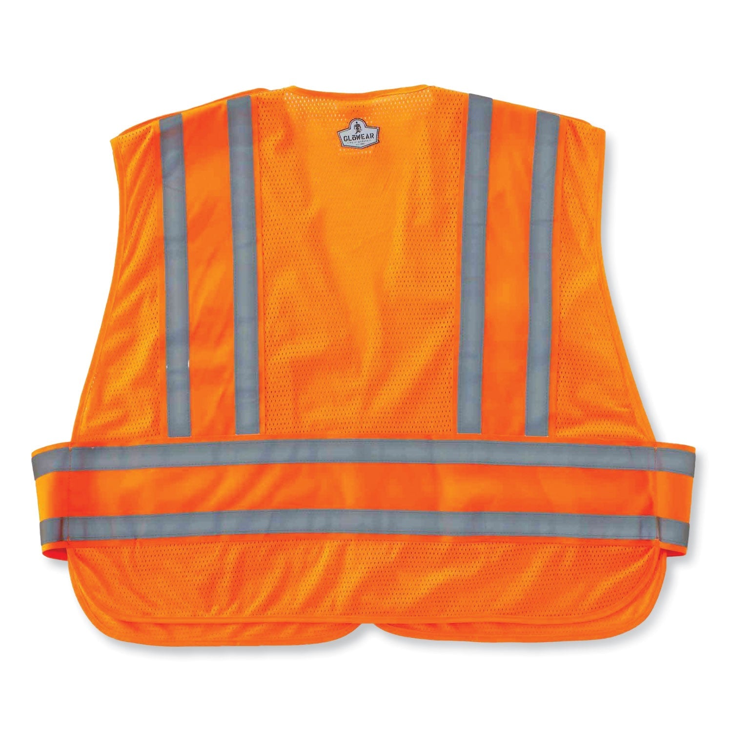 ergodyne® GloWear 8244PSV Class 2 Expandable Public Safety Hook and Loop Vest, Polyester, Medium/Large, Orange