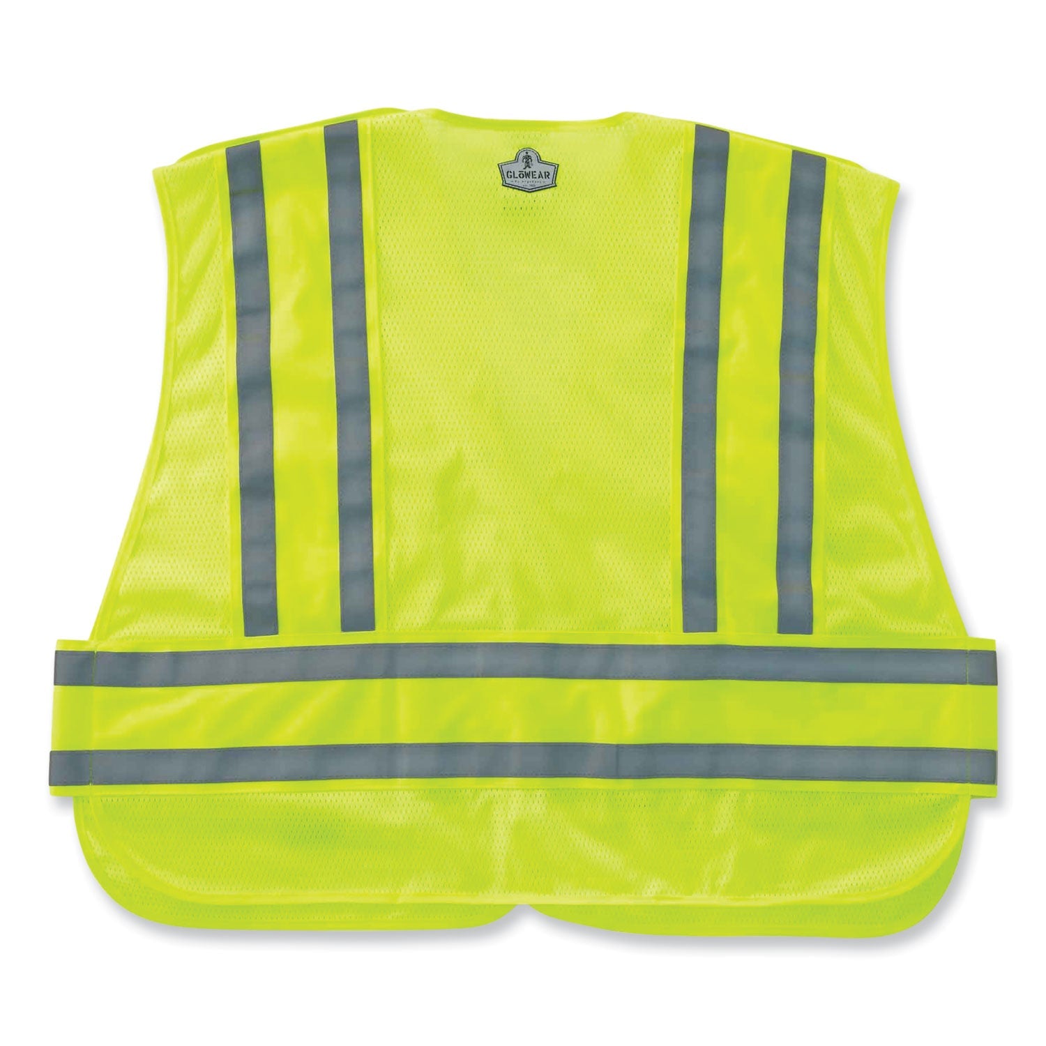 ergodyne® GloWear 8244PSV Class 2 Expandable Public Safety Hook and Loop Vest, Polyester, X-Large/2X-Large, Lime