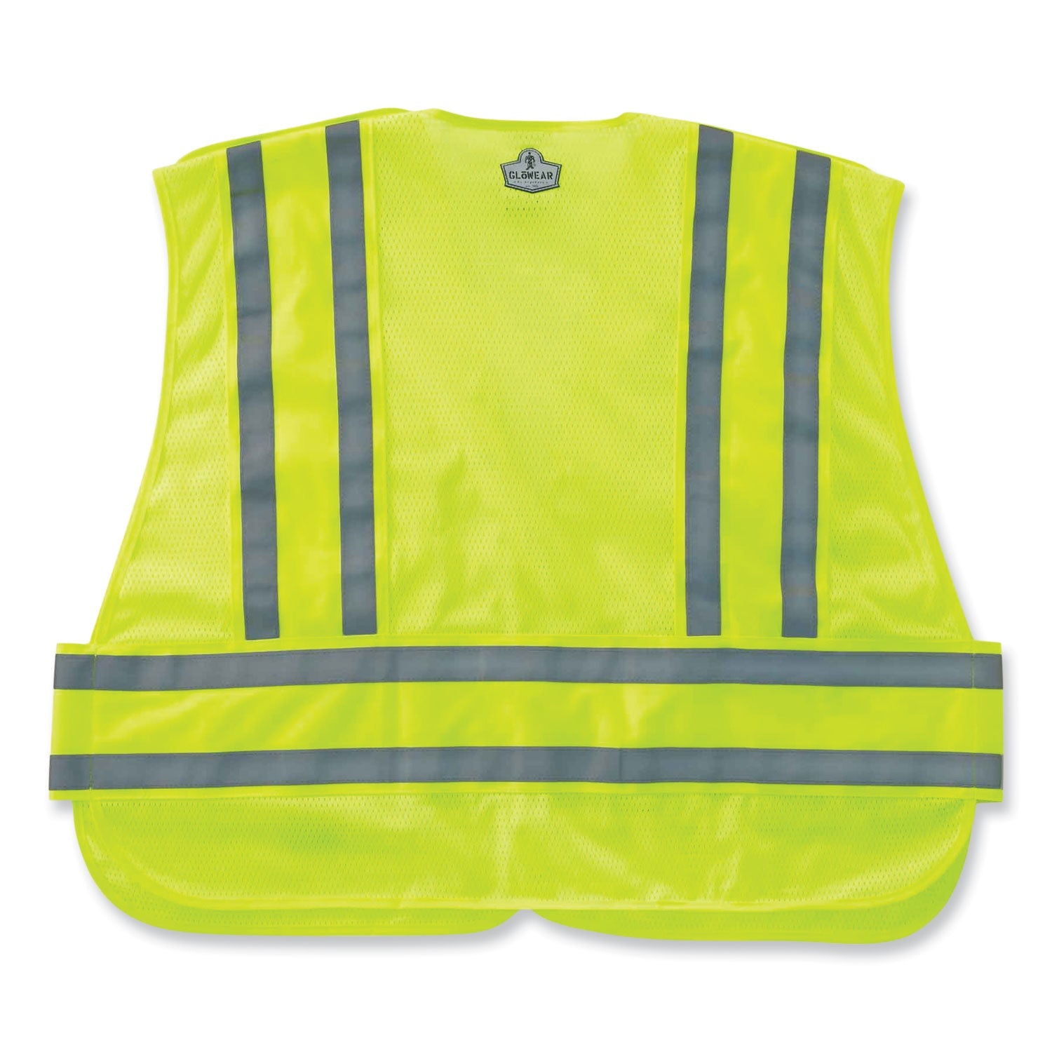 ergodyne® GloWear 8244PSV Class 2 Expandable Public Safety Hook and Loop Vest, Polyester, 3X-Large Plus, Lime