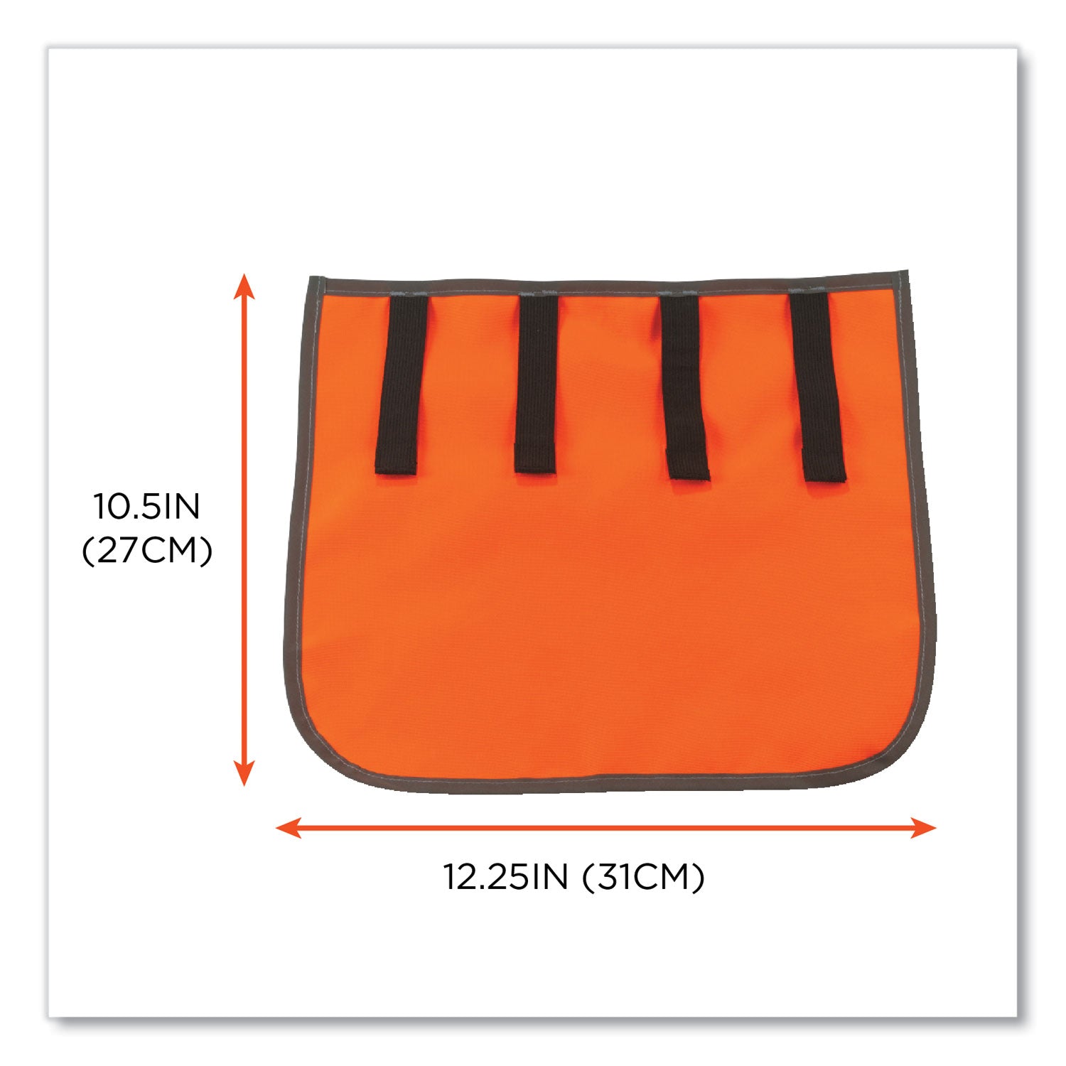 ergodyne® GloWear 8006 Hi-Vis Hard Hat Neck Shade, 12.25 x 10.5, Orange