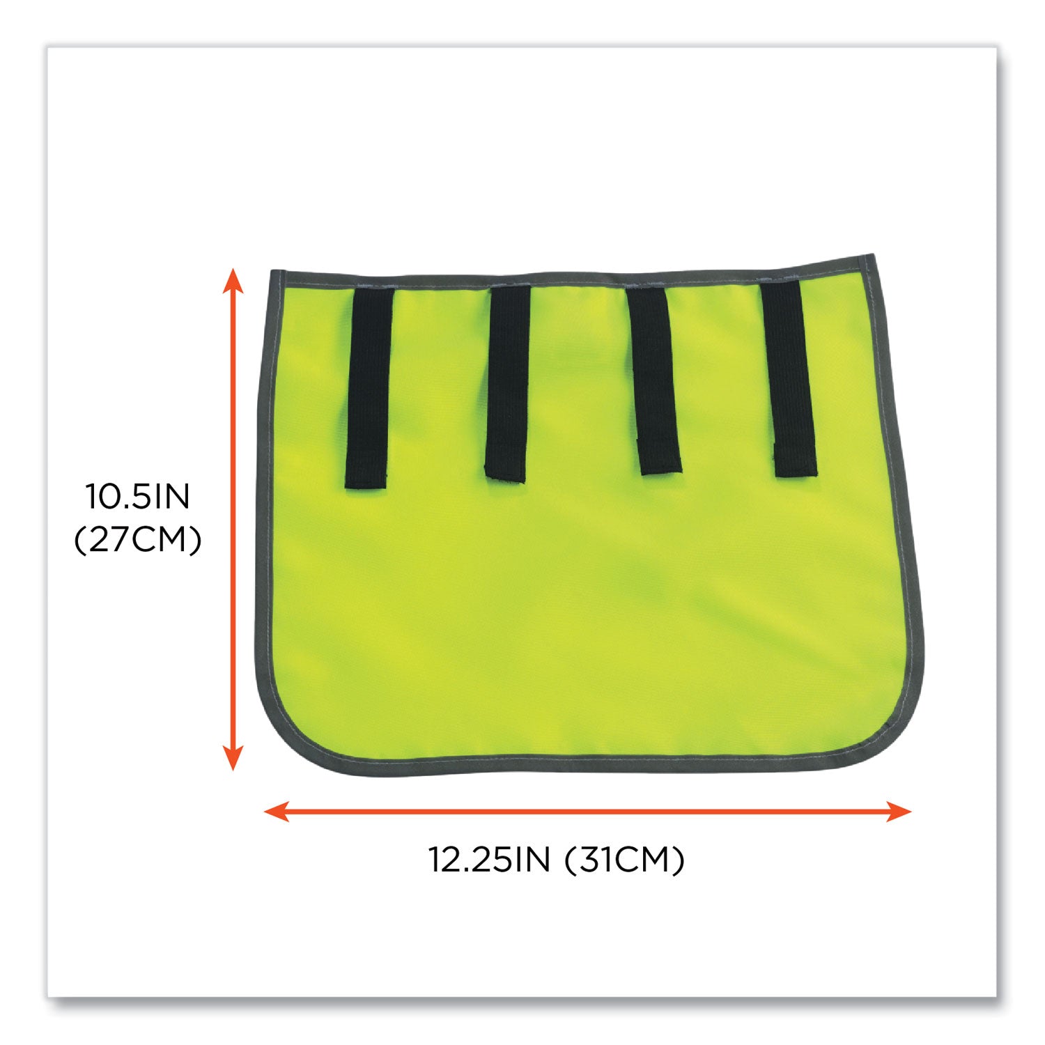 ergodyne® GloWear 8006 Hi-Vis Hard Hat Neck Shade, 12.25 x 10.5, Lime