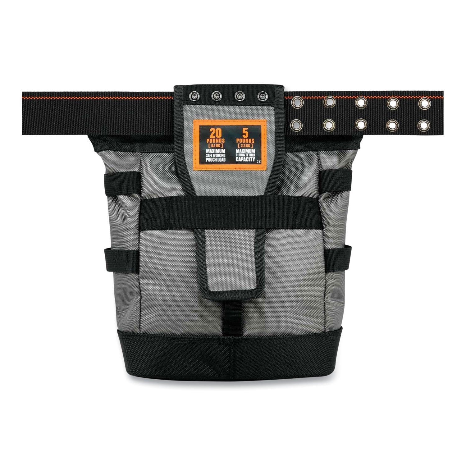 ergodyne® Arsenal 5517 Premium Topped Tool Pouch with Zipper, 6 x 10 x 11.5, Polyester, Black - Bloom Skins