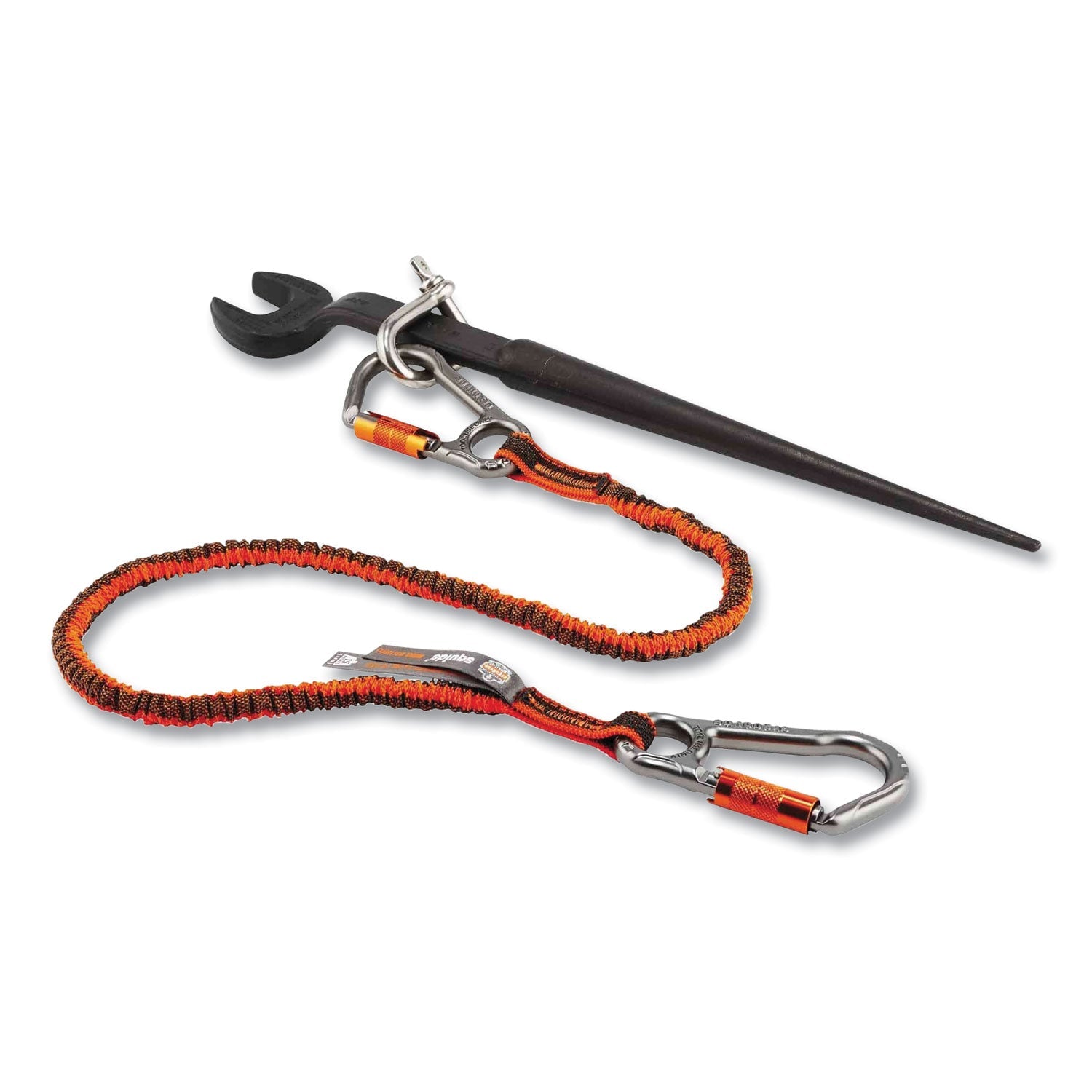 ergodyne® Squids 3186 Iron + Steel Worker Tool Tethering Kit, Assorted Max Working Capacities, Lengths and Colors