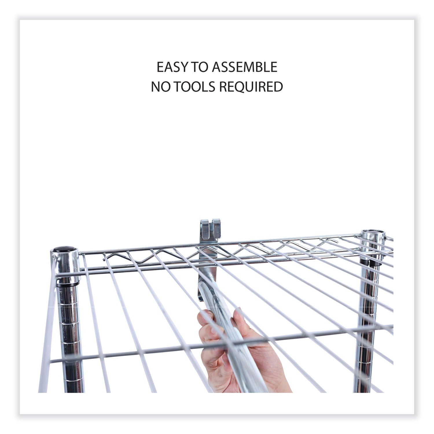 Alera® Wire Shelving Garment Rack, 30 Garments, 36w X 18d X 75h, Silver