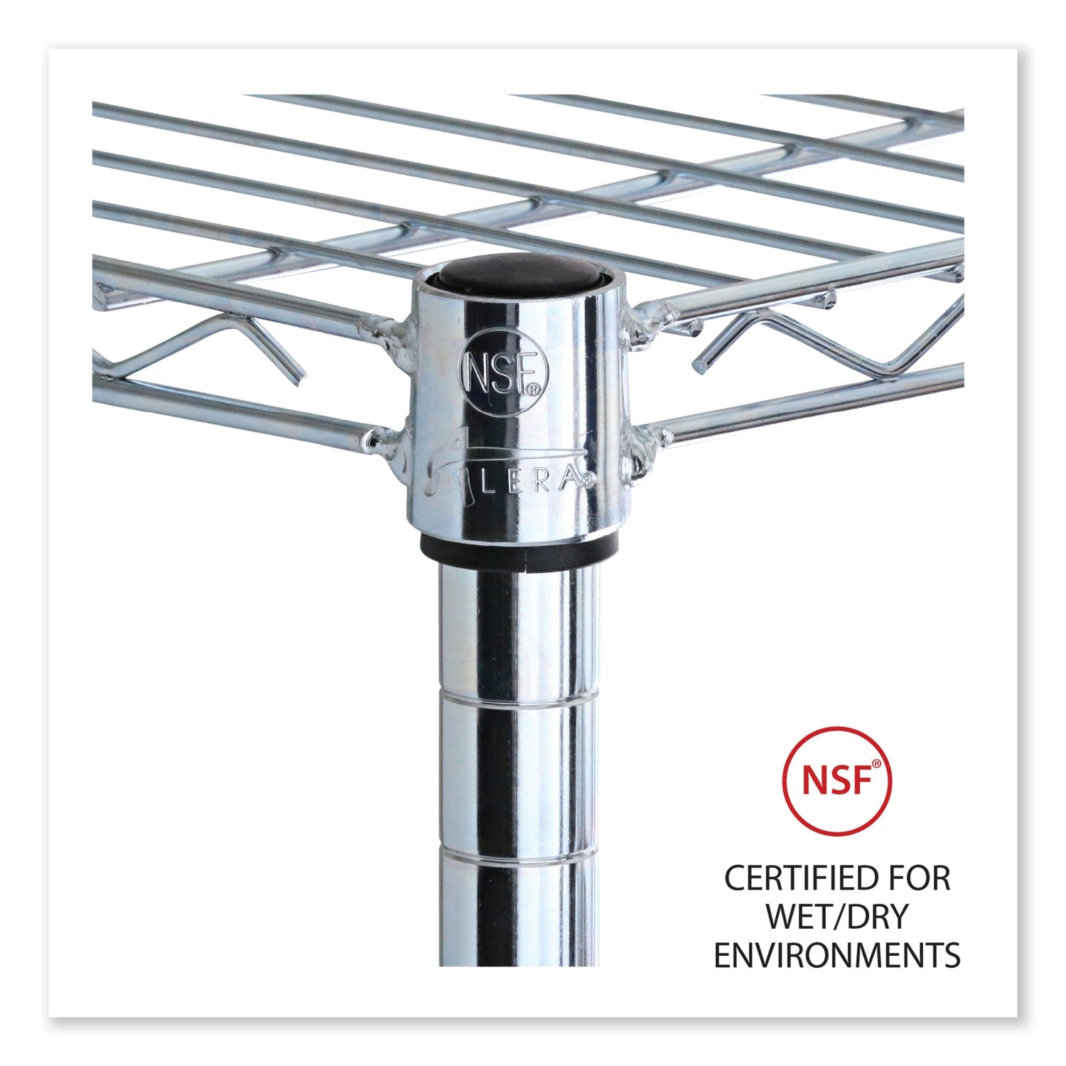 Alera® Industrial Wire Shelving Extra Wire Shelves, 36w X 24d, Silver, 2 Shelves/carton