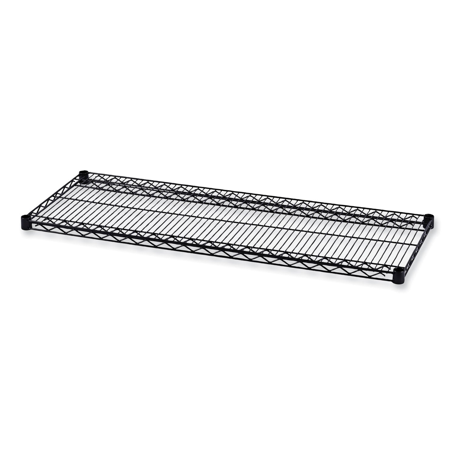 Alera® Industrial Wire Shelving Extra Wire Shelves, 48w X 18d, Black, 2 Shelves/carton