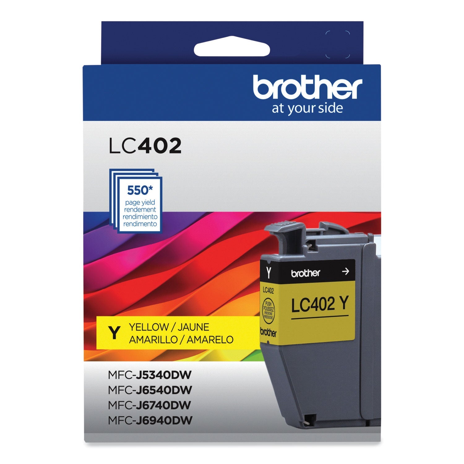Ink Cartridge | Yellow | 550 Page-Yield | LC402YS