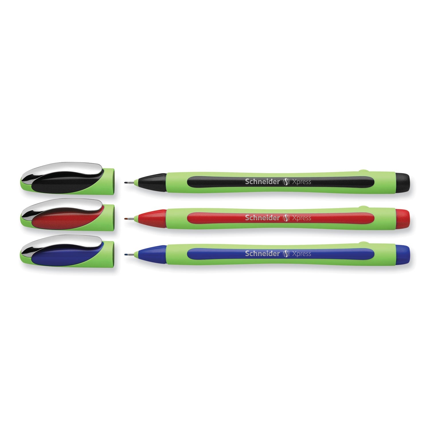 Schneider® Xpress Fineliner Porous Point Pen, Stick, Medium 0.8 mm, Assorted Ink and Barrel Colors, 3/Pack - Bloom Skins