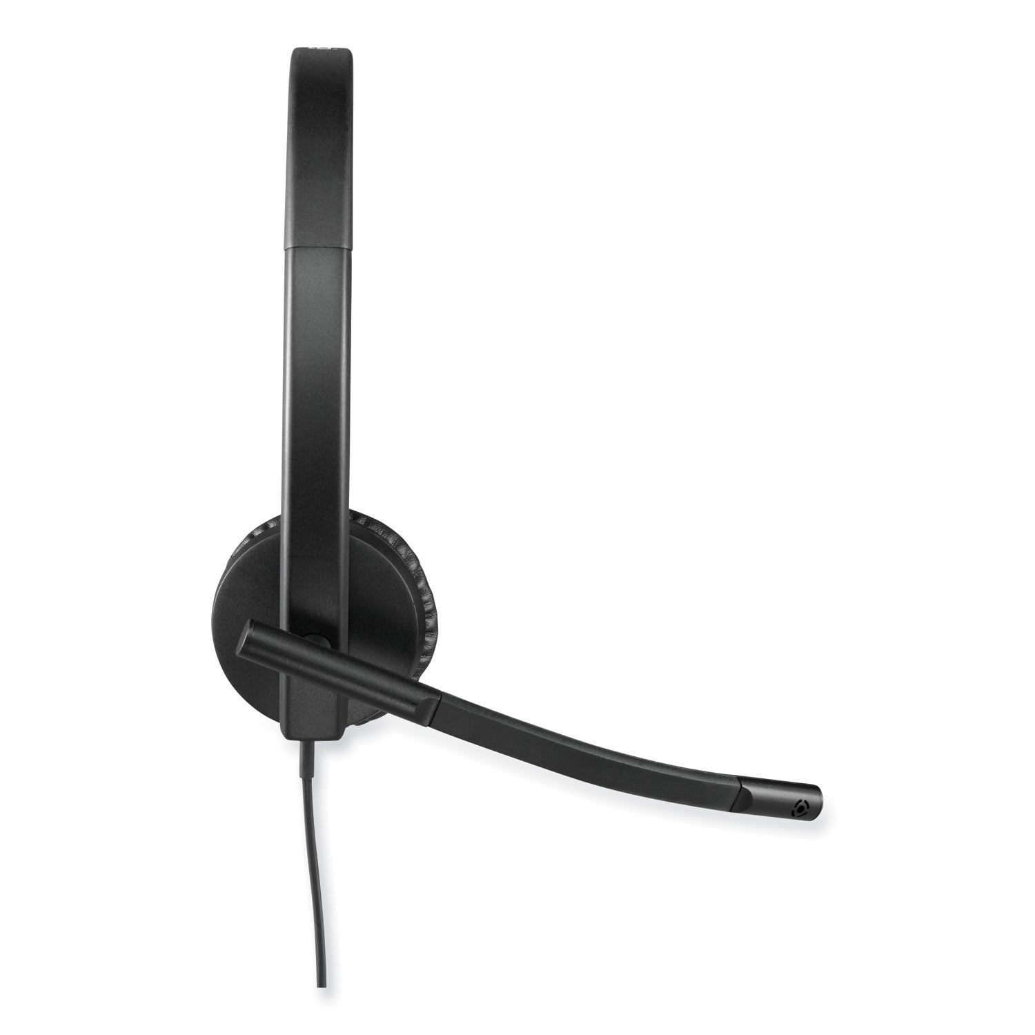 Logitech® H570e Binaural Over The Head Wired Headset, Black