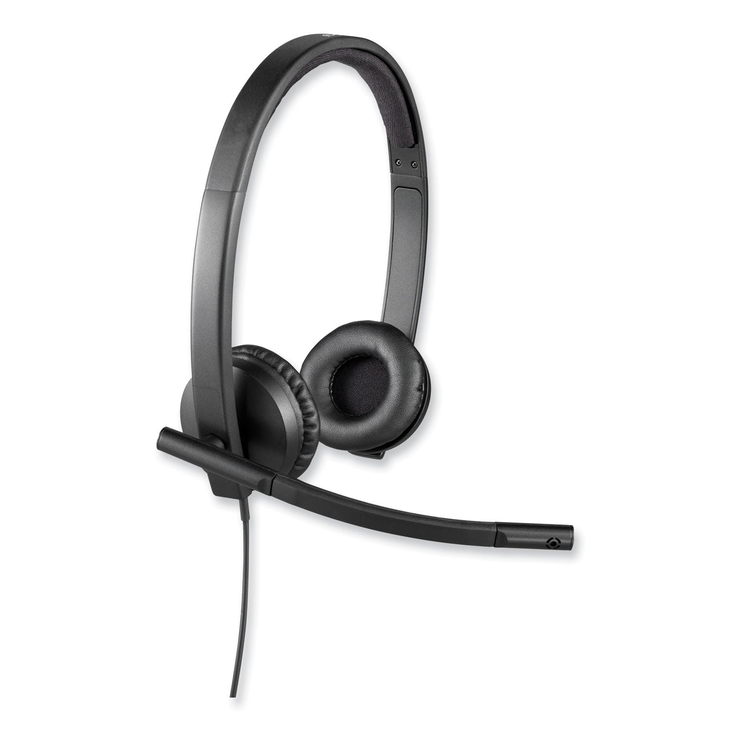 Logitech® H570e Binaural Over The Head Wired Headset, Black
