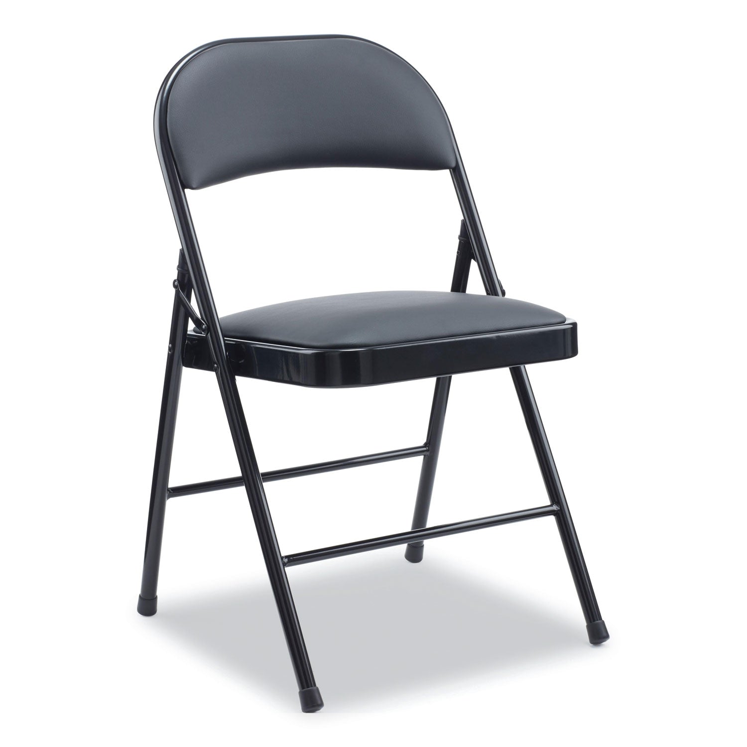 PU Padded Folding Chair | Black | 4-Carton