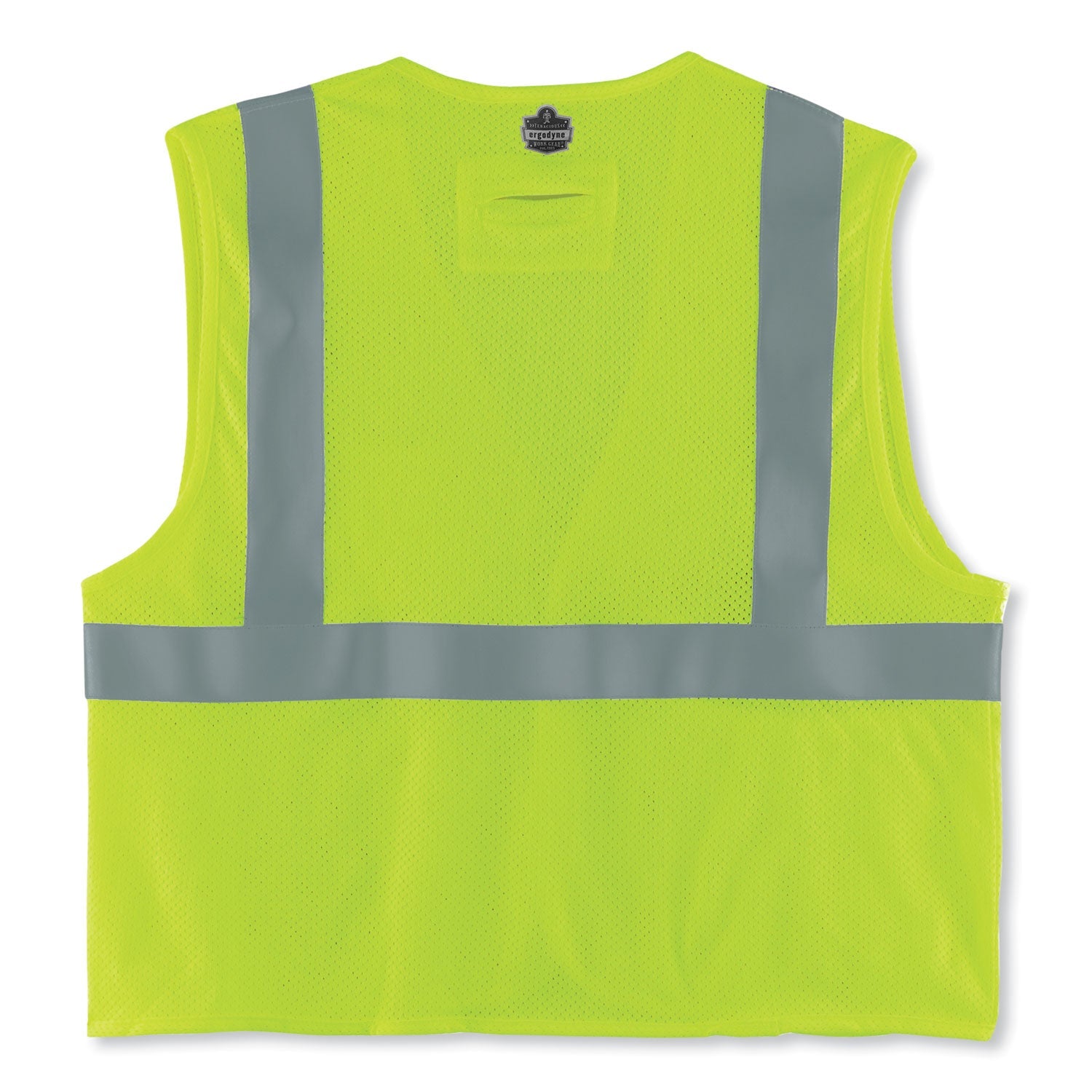 ergodyne® GloWear 8263FRHL Class 2 FR Safety Economy Hook and Loop Vest, Modacrylic Mesh/Cotton, Large/X-Large, Lime