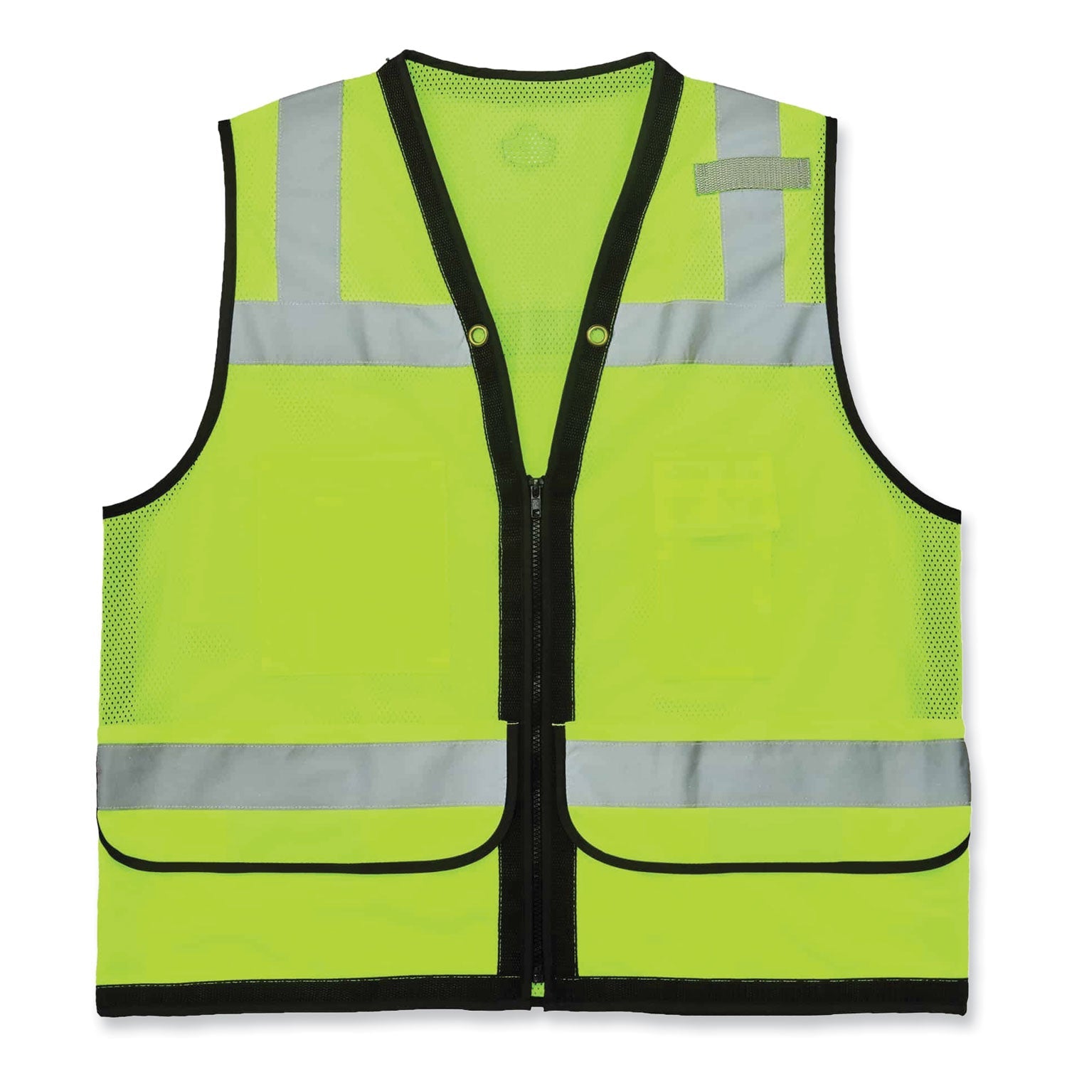 ergodyne® GloWear 8253HDZ Class 2 Heavy-Duty Mesh Surveyors Vest, Polyester, Small/Medium, Lime