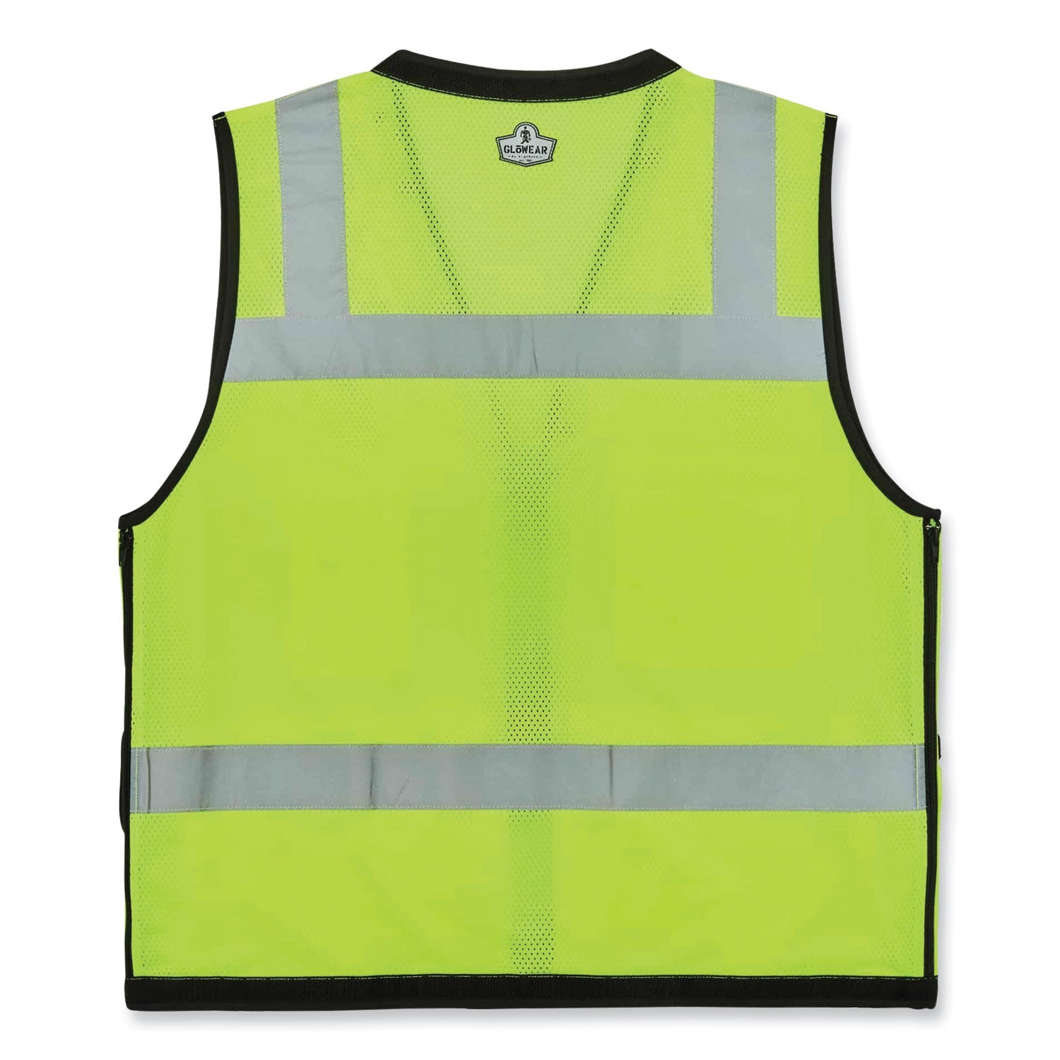 ergodyne® GloWear 8253HDZ Class 2 Heavy-Duty Mesh Surveyors Vest, Polyester, Large/X-Large, Lime
