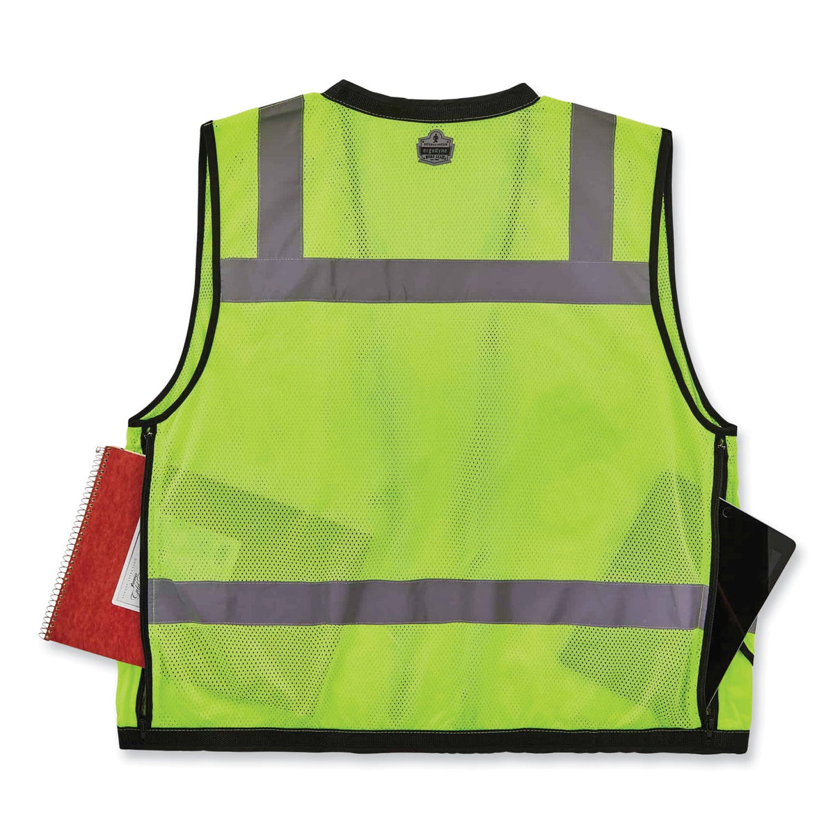 ergodyne® GloWear 8253HDZ Class 2 Heavy-Duty Mesh Surveyors Vest, Polyester, 2X-Large/3X-Large, Lime