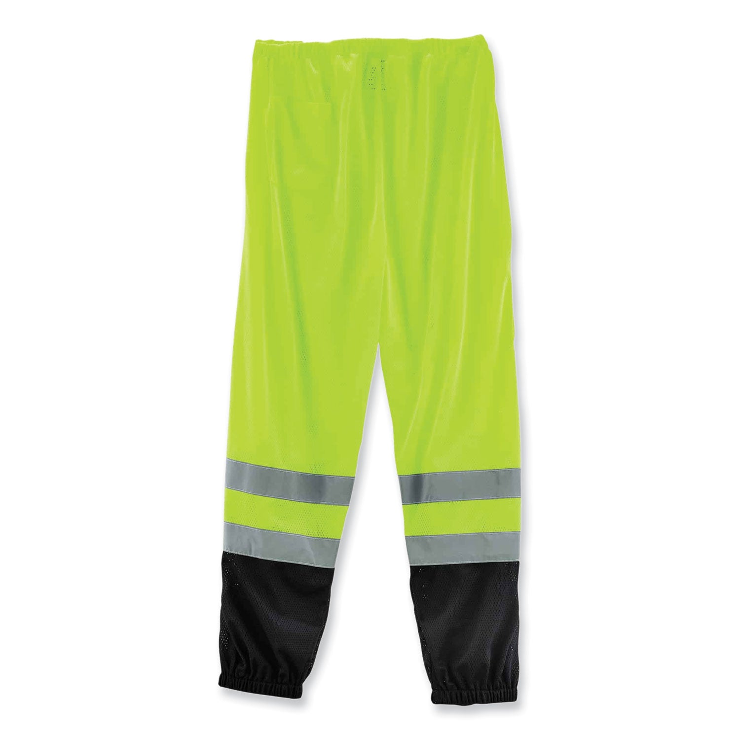 ergodyne® GloWear 8910BK Class E Hi-Vis Pants with Black Bottom, Polyester, 2X-Large/3X-Large, Lime