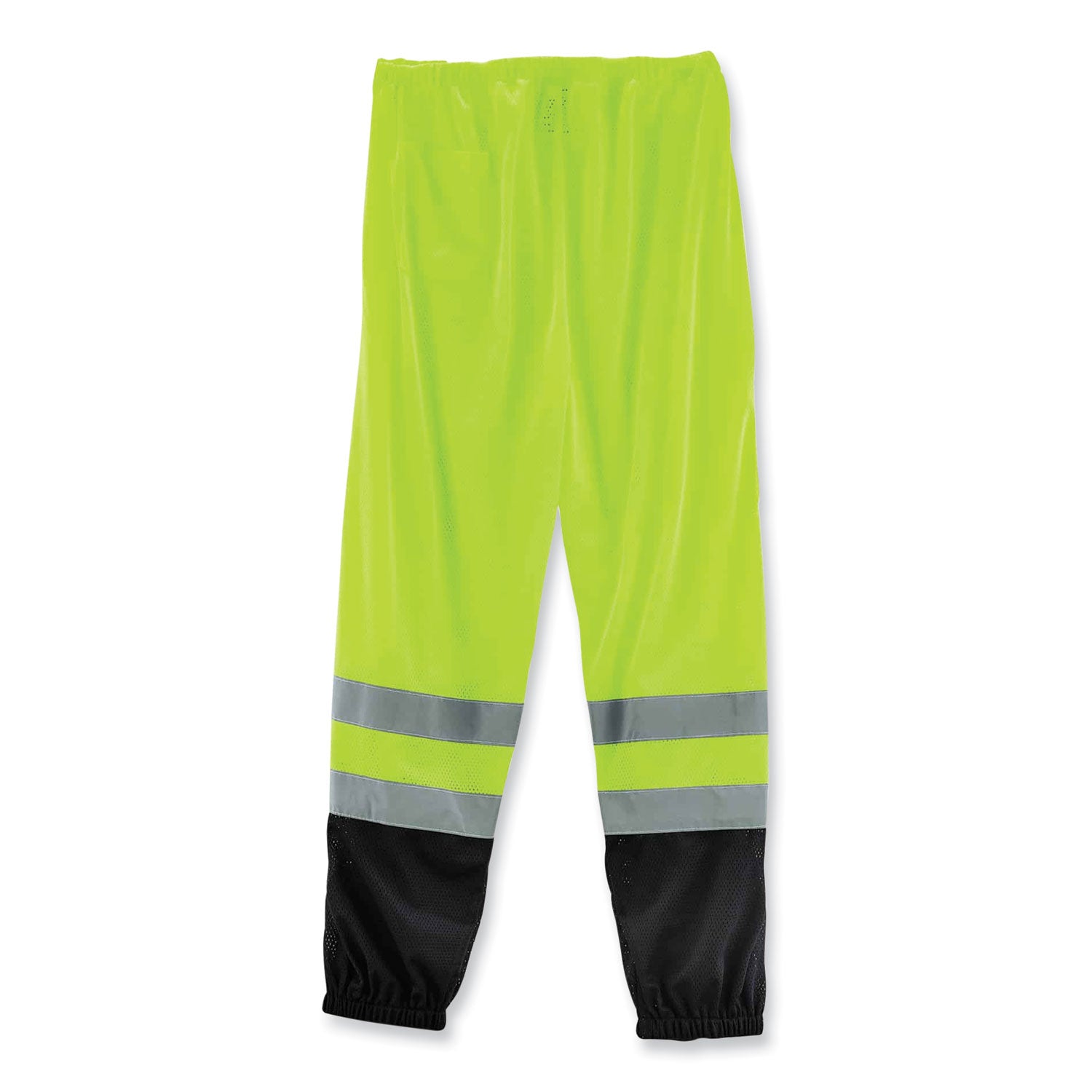 ergodyne® GloWear 8910BK Class E Hi-Vis Pants with Black Bottom, Polyester, 4X-Large/5X-Large, Lime