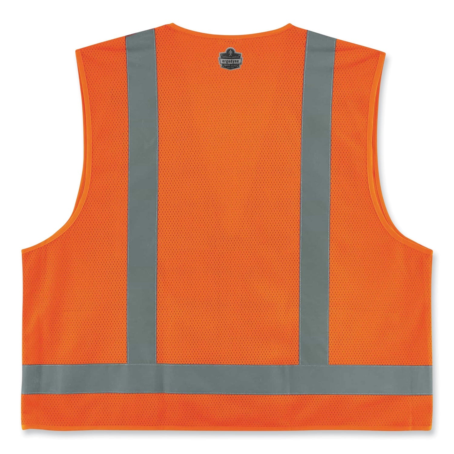 ergodyne® GloWear 8249Z Class 2 Economy Surveyors Zipper Vest, Polyester, Small/Medium, Orange