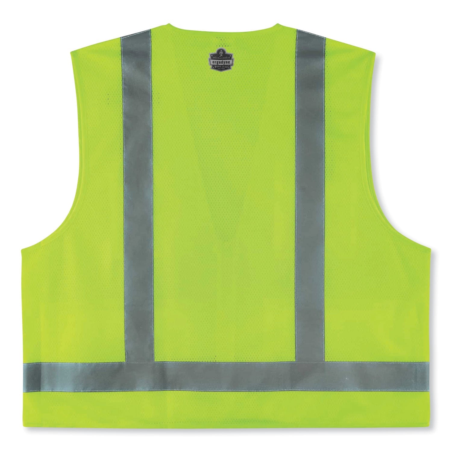 ergodyne® GloWear 8249Z Class 2 Economy Surveyors Zipper Vest, Polyester, Large/X-Large, Lime