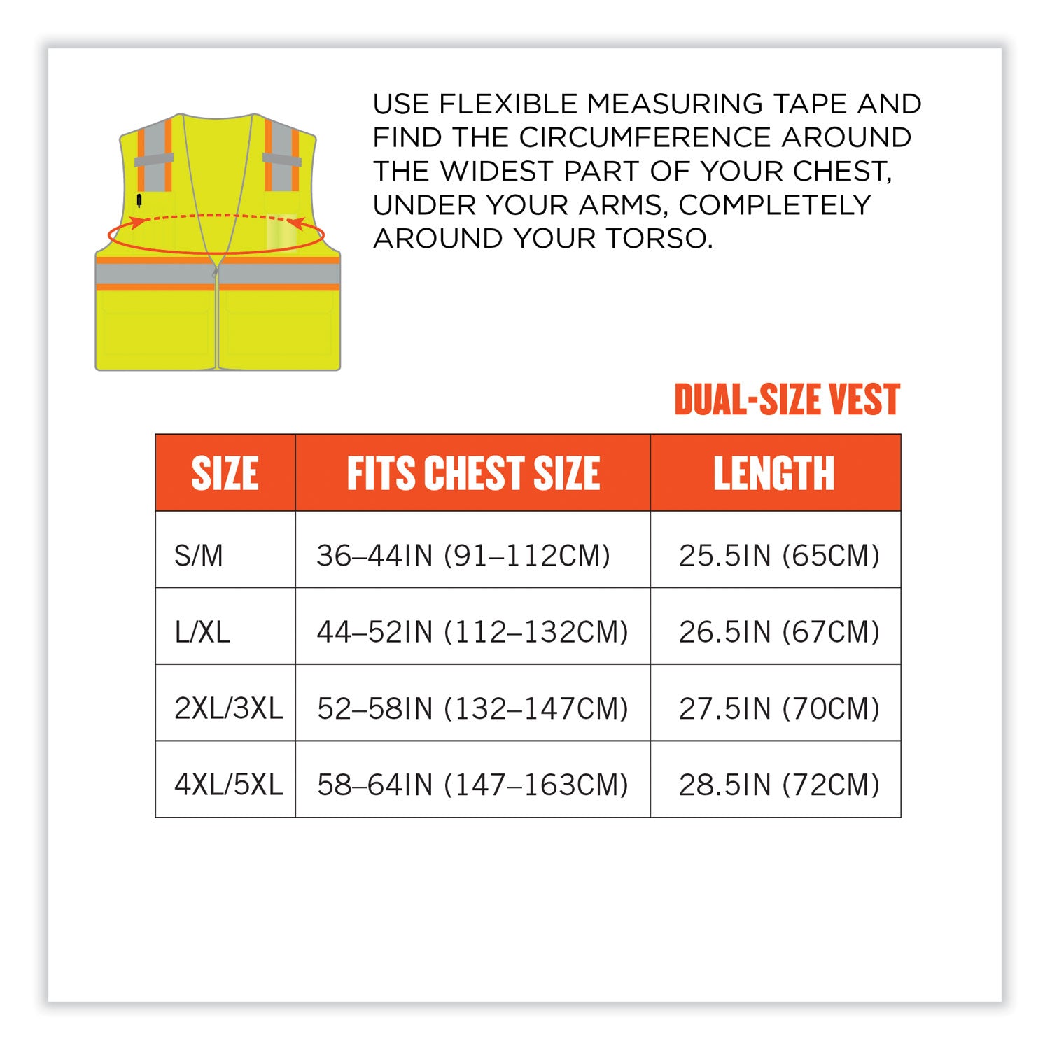 ergodyne® GloWear 8246Z Class 2 Two-Tone Mesh Reflective Binding Zipper Vest, Polyester, 4X-Large/5X-Large, Lime