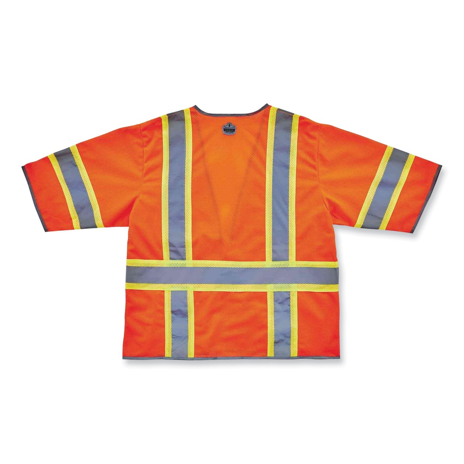 ergodyne® GloWear 8346Z Class 3 Two-Tone Hi-Vis Surveyor Zipper Vest, 4X-Large/5X-Large, Orange