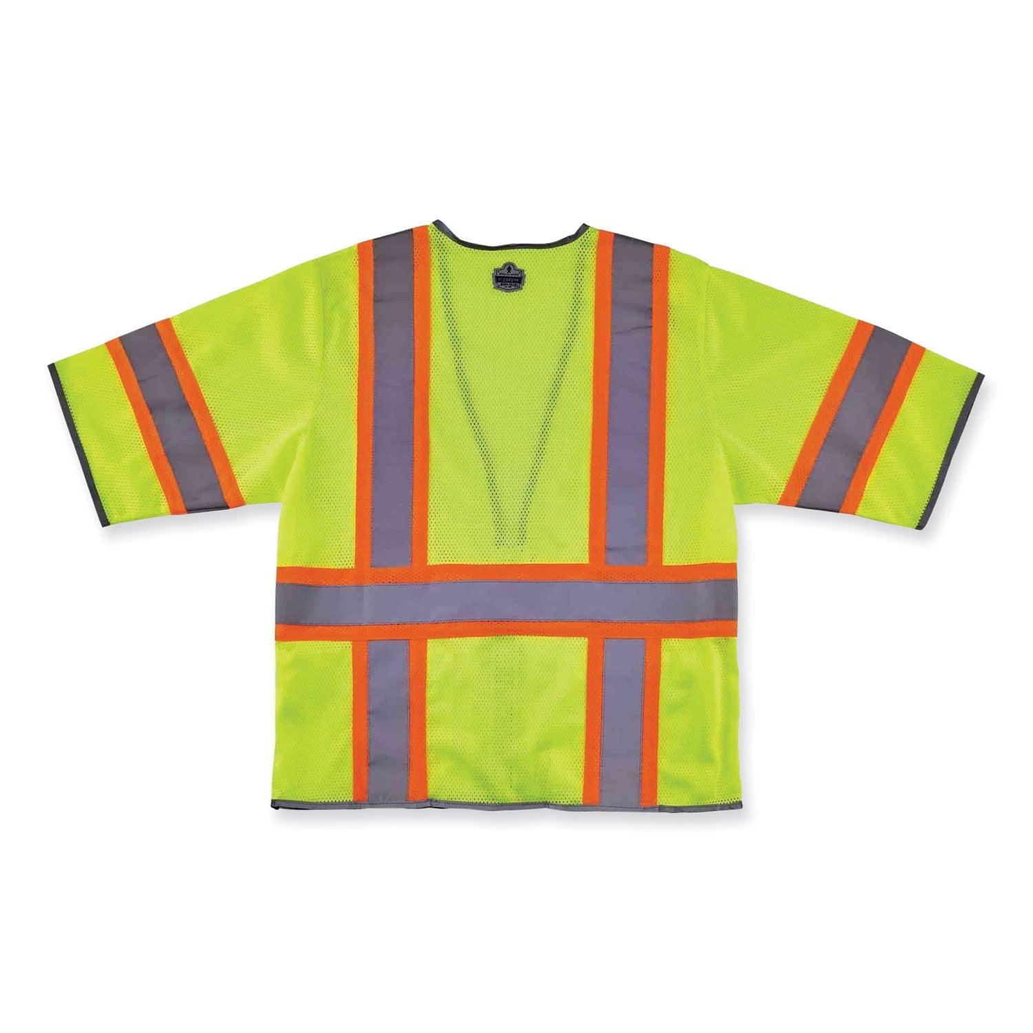 ergodyne® GloWear 8346Z Class 3 Two-Tone Hi-Vis Surveyor Zipper Vest, Small/Medium, Lime