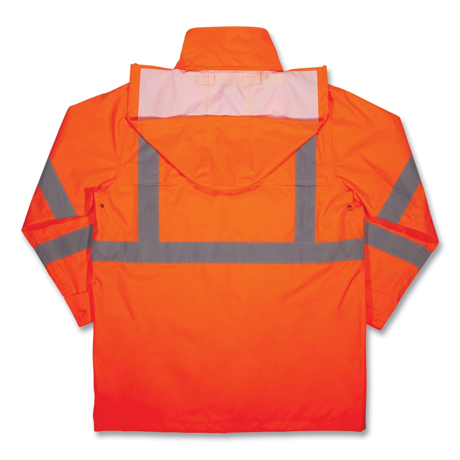 ergodyne® GloWear 8366 Class 3 Lightweight Hi-Vis Rain Jacket, Polyester, 3X-Large, Orange