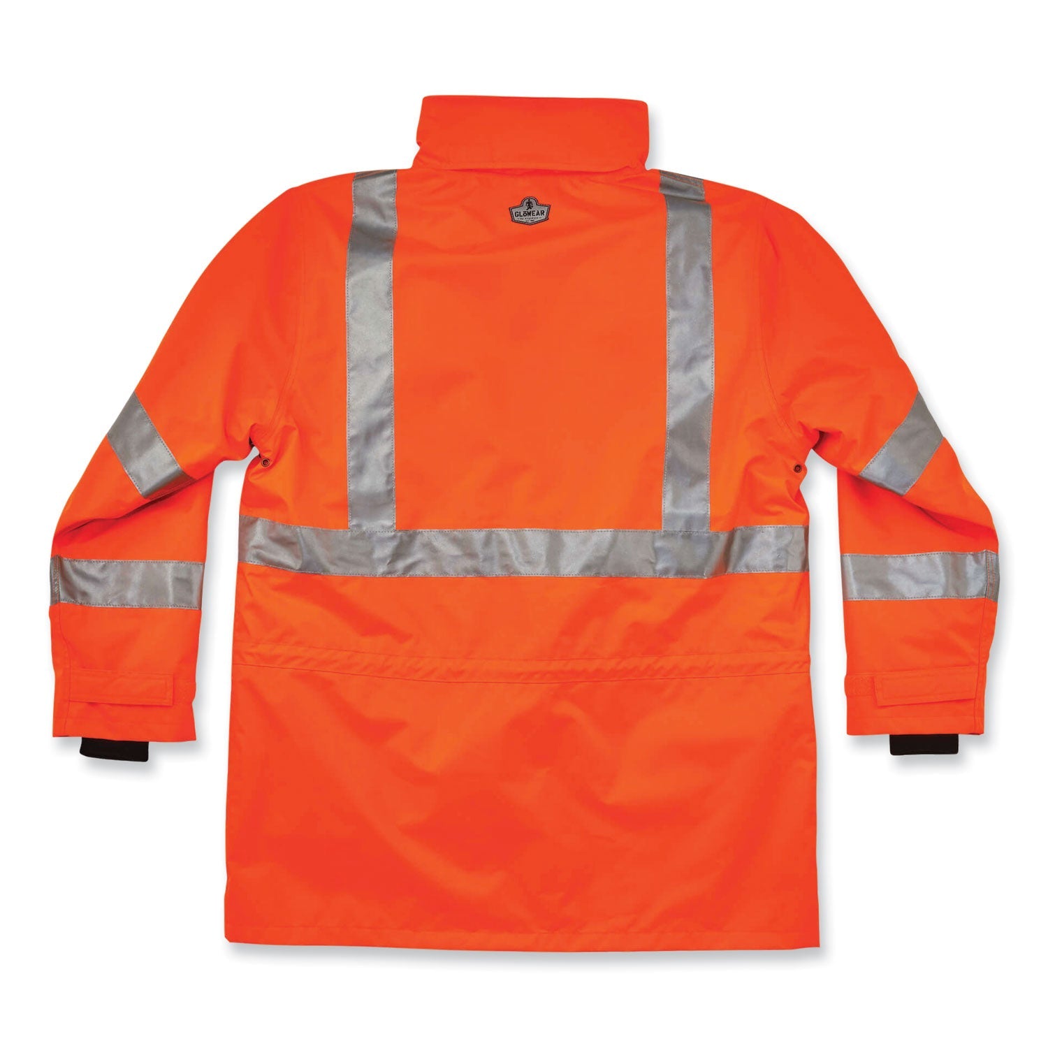 ergodyne® GloWear 8385 Class 3 Hi-Vis 4-in-1 Jacket, Large, Orange