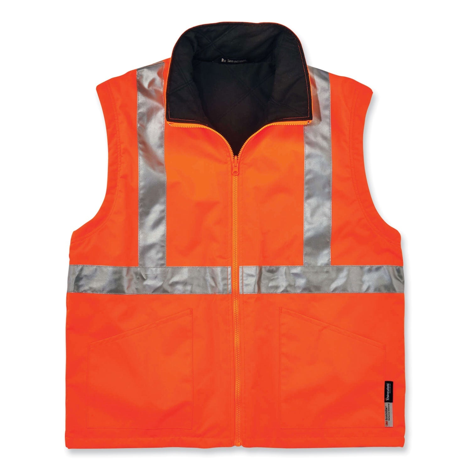 ergodyne® GloWear 8385 Class 3 Hi-Vis 4-in-1 Jacket, Large, Orange