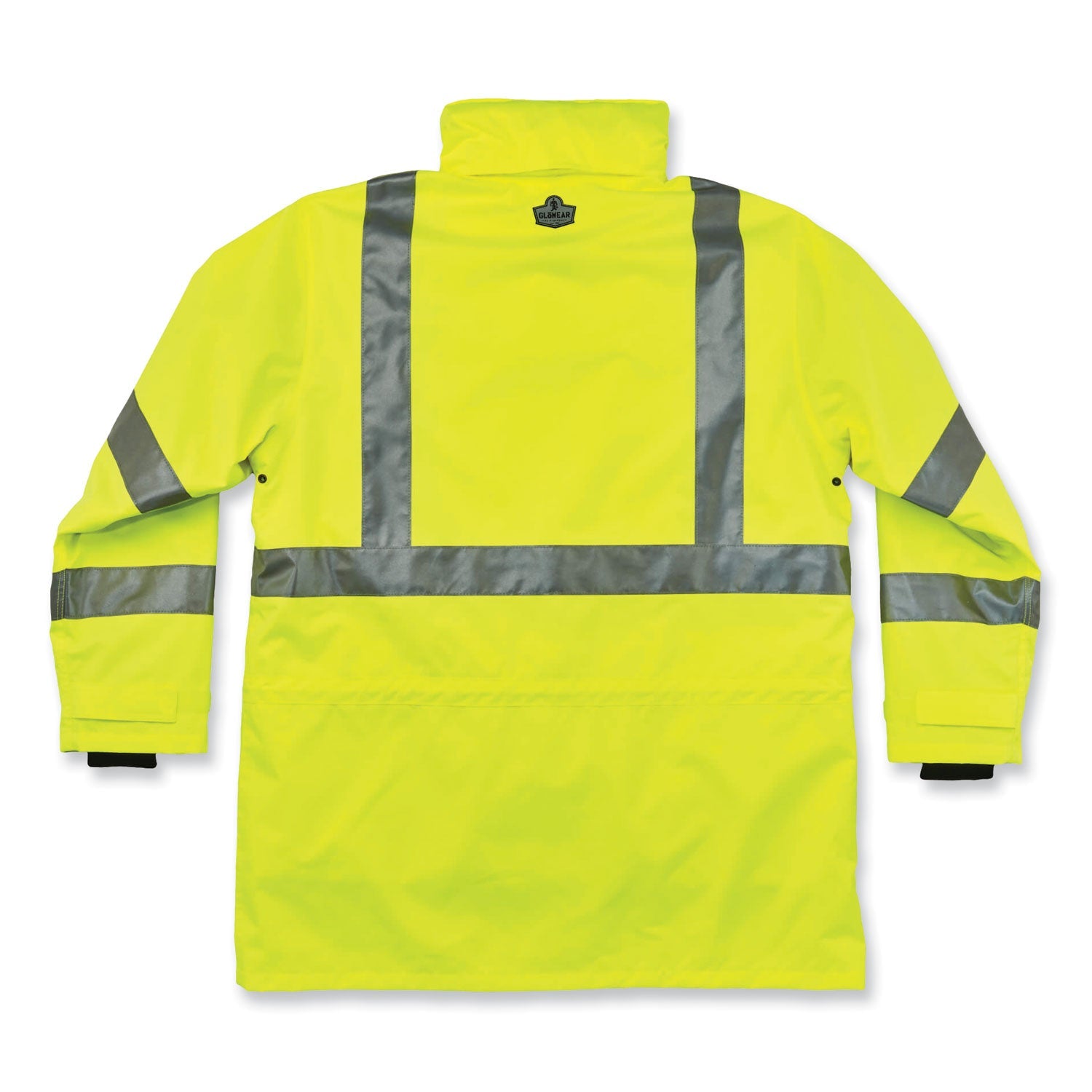 ergodyne® GloWear 8385 Class 3 Hi-Vis 4-in-1 Jacket, Small, Lime