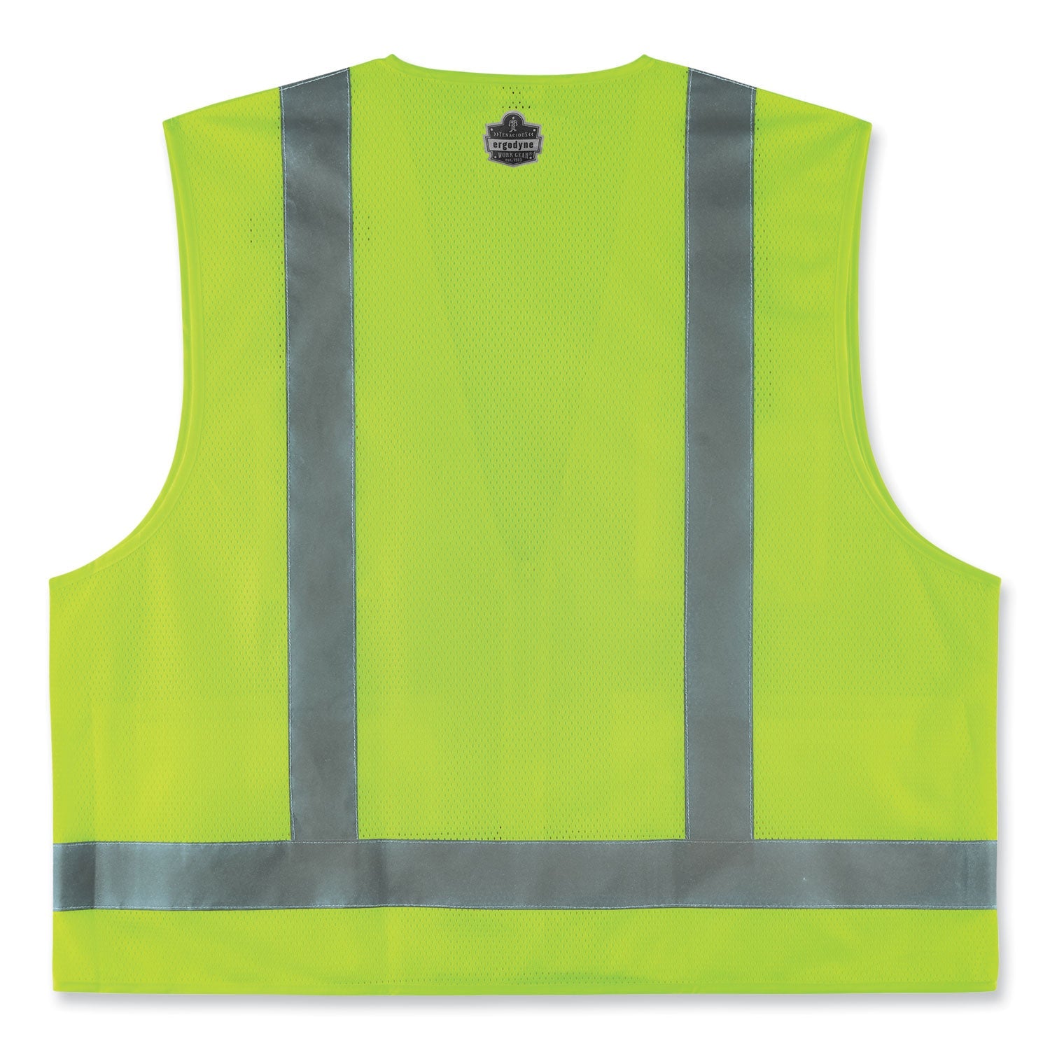 ergodyne® GloWear 8249Z-S Single Size Class 2 Economy Surveyors Zipper Vest, Polyester, X-Small, Lime