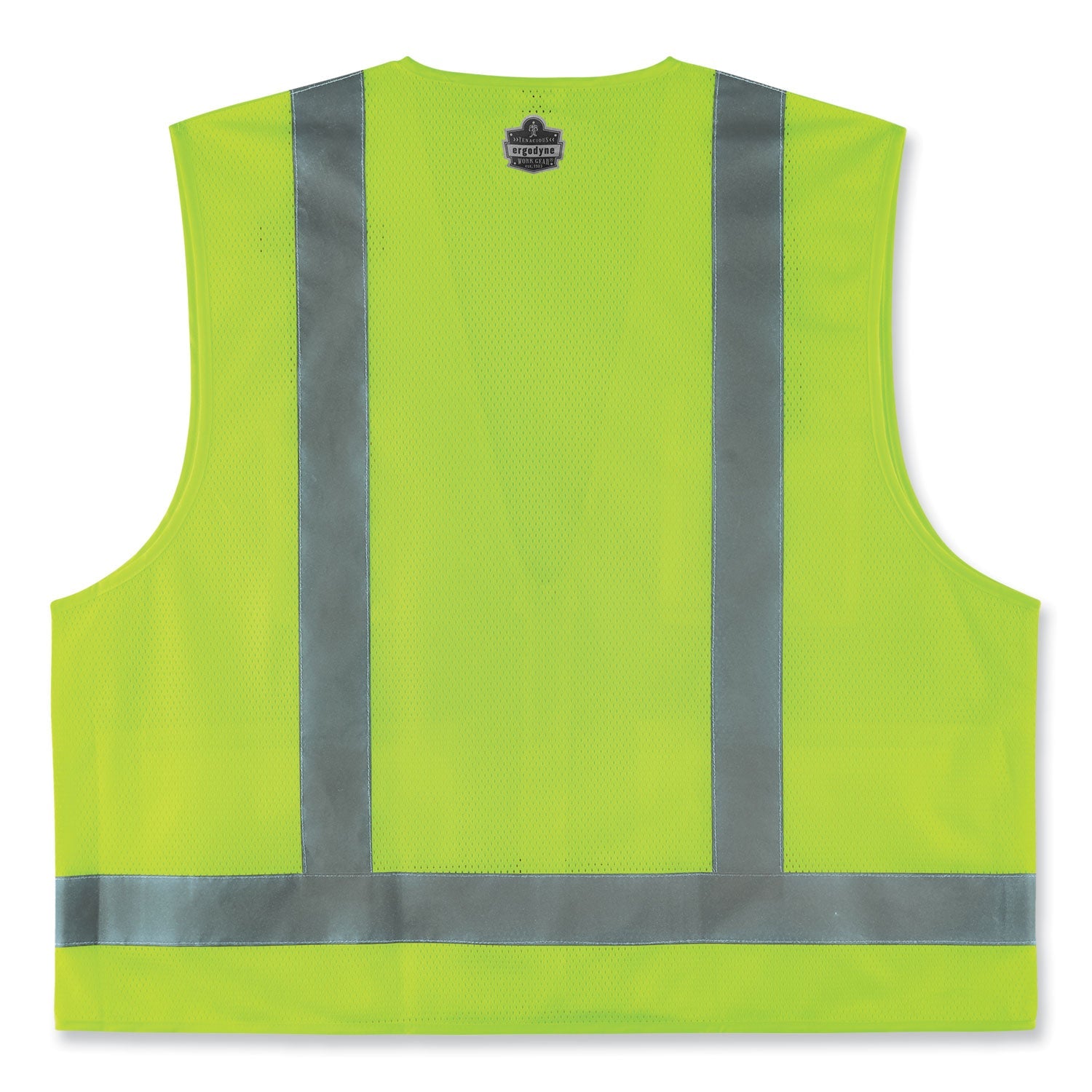 ergodyne® GloWear 8249Z-S Single Size Class 2 Economy Surveyors Zipper Vest, Polyester, X-Large, Lime