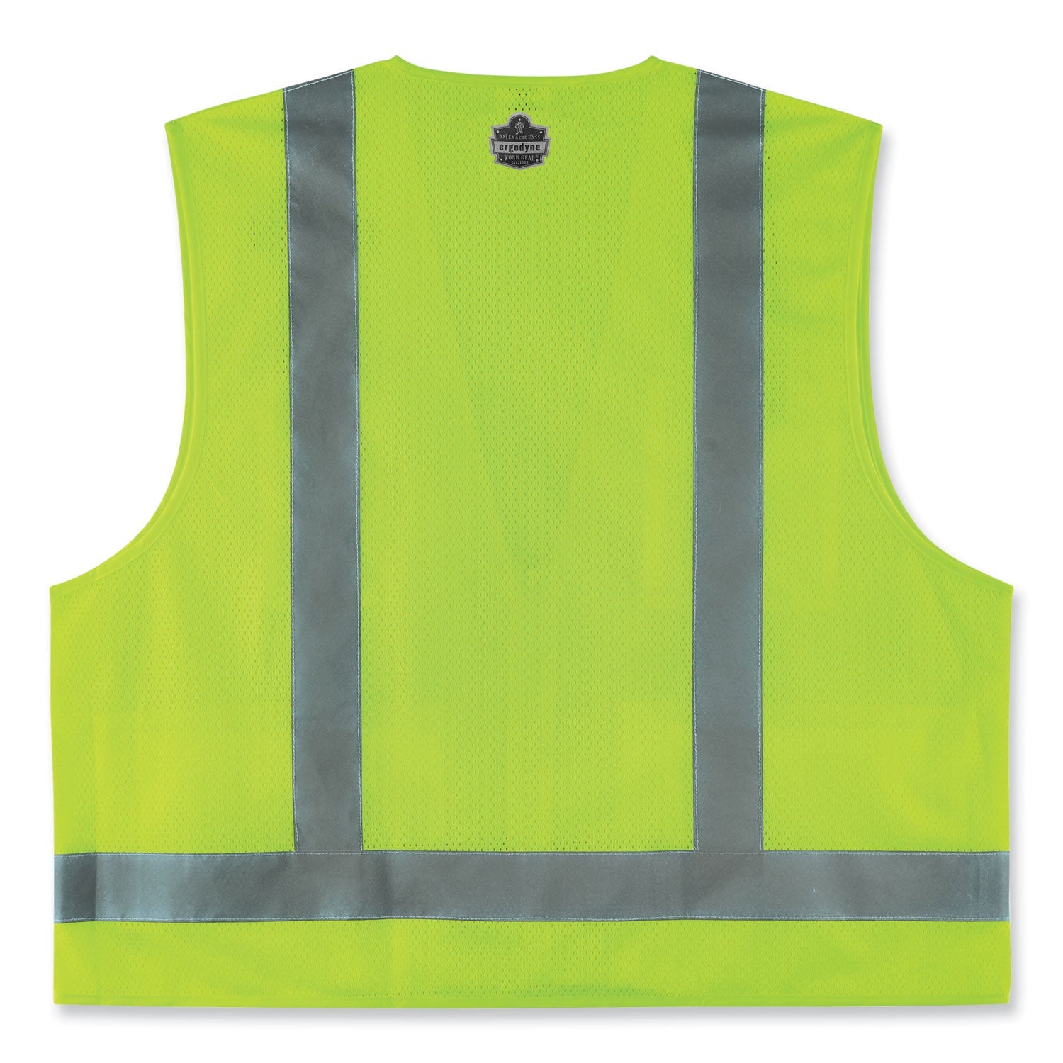 ergodyne® GloWear 8249Z-S Single Size Class 2 Economy Surveyors Zipper Vest, Polyester, 2X-Large, Lime