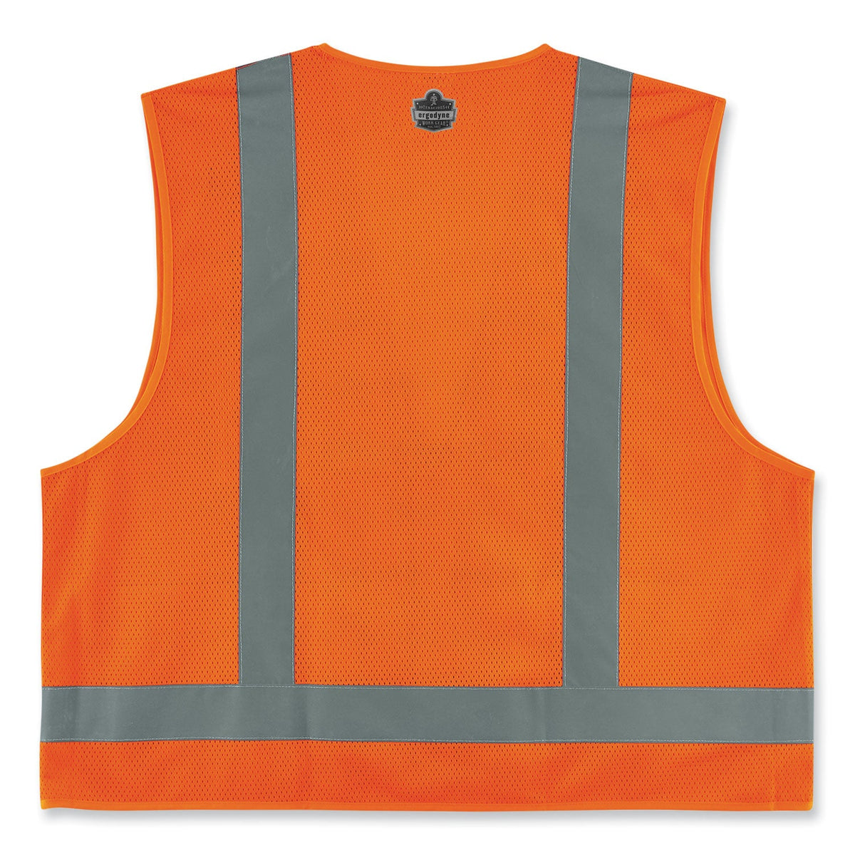 ergodyne® GloWear 8249Z-S Single Size Class 2 Economy Surveyors Zipper Vest, Polyester, Large, Orange