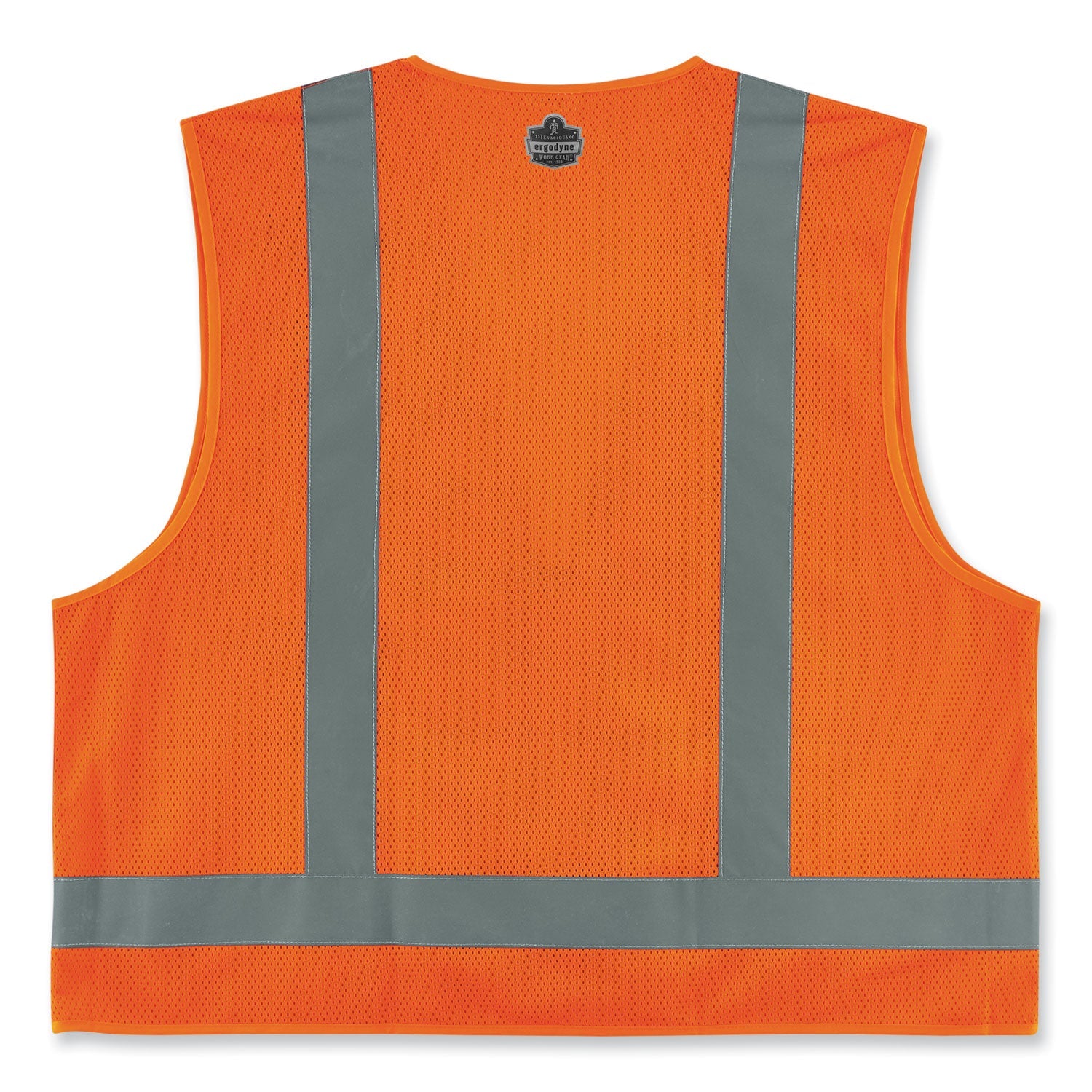 ergodyne® GloWear 8249Z-S Single Size Class 2 Economy Surveyors Zipper Vest, Polyester, X-Large, Orange