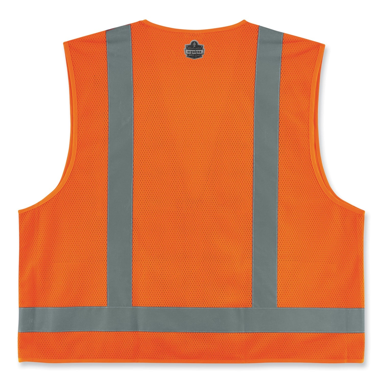 ergodyne® GloWear 8249Z-S Single Size Class 2 Economy Surveyors Zipper Vest, Polyester, 5X-Large, Orange