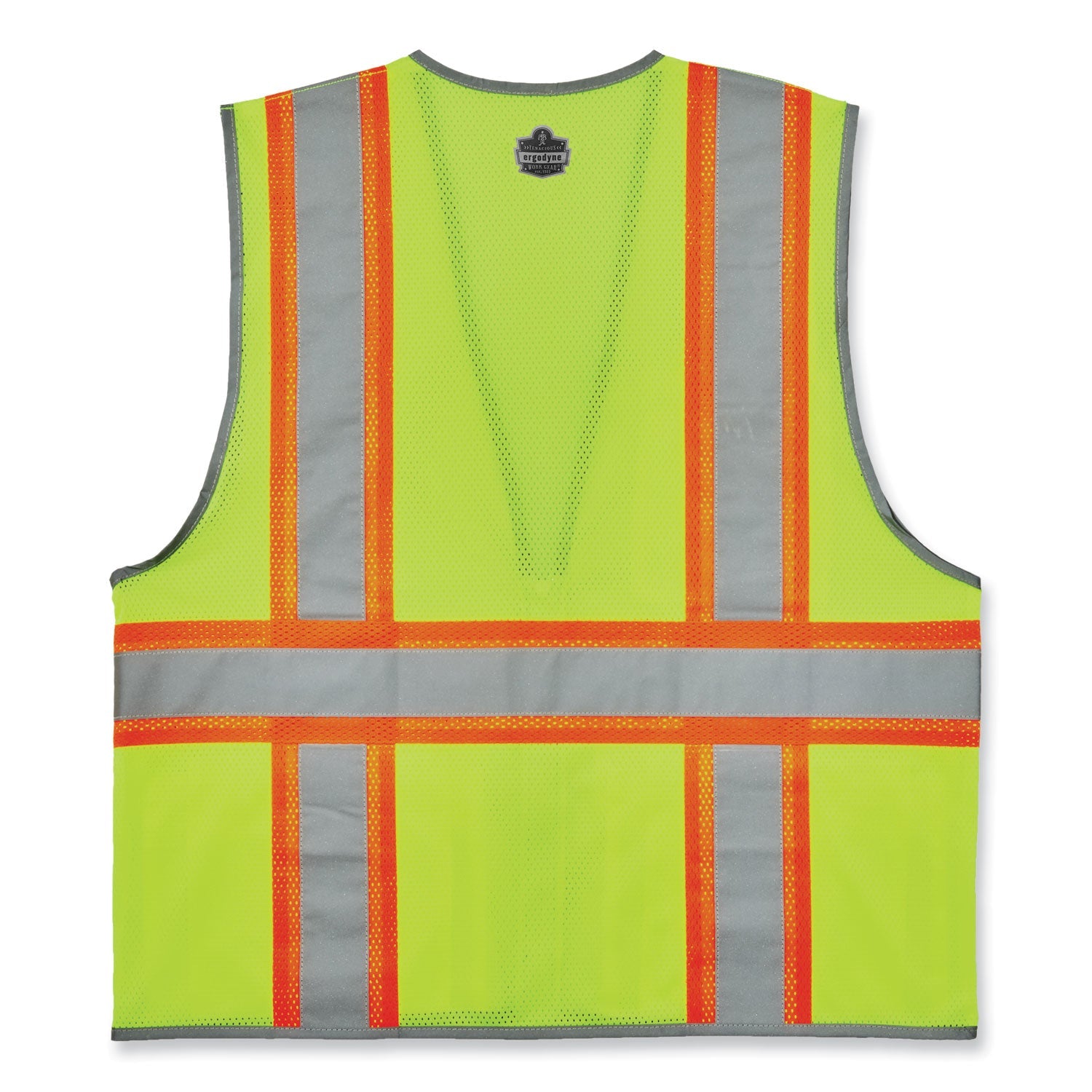 ergodyne® GloWear 8246Z-S Single Size Class 2 Two-Tone Mesh Vest, Polyester, 3X-Large, Lime