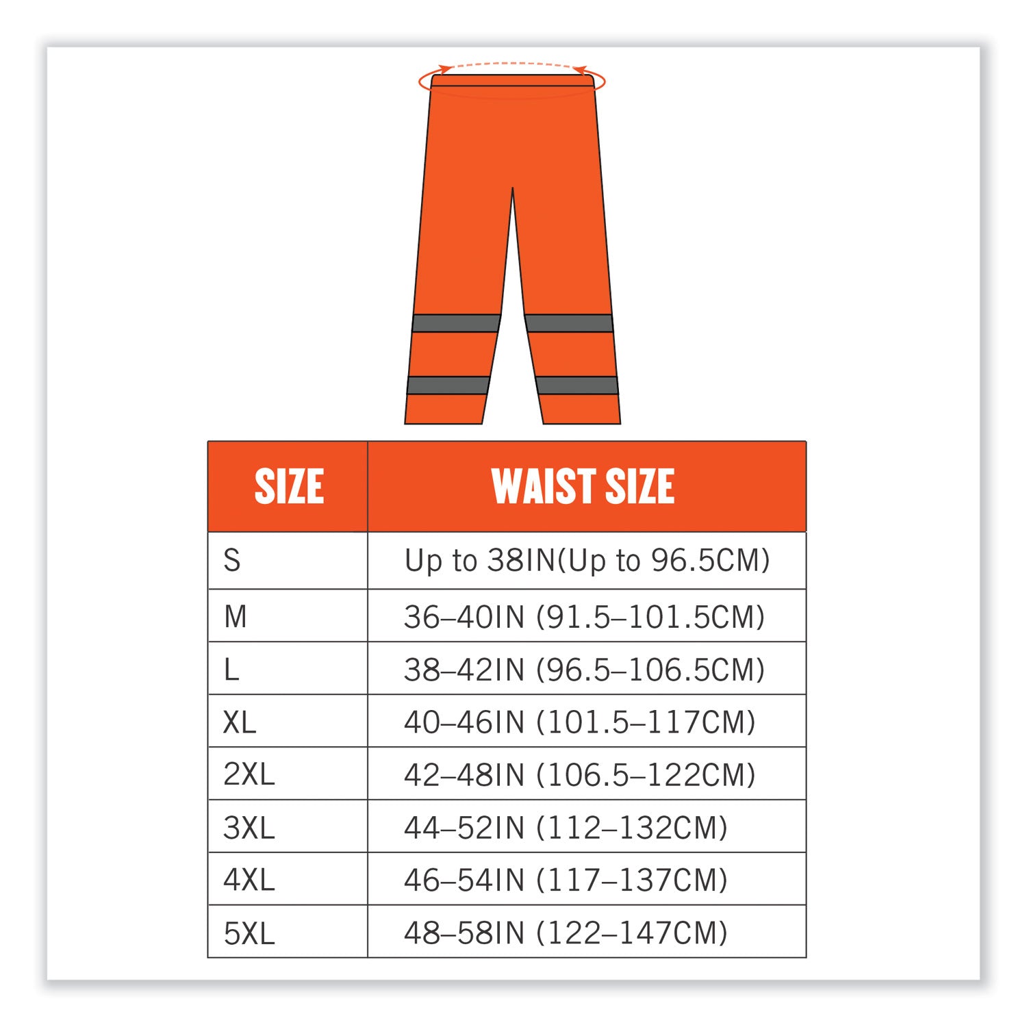 ergodyne® GloWear 8916 Class E Lightweight Hi-Vis Rain Pants, 2X-Large, Orange