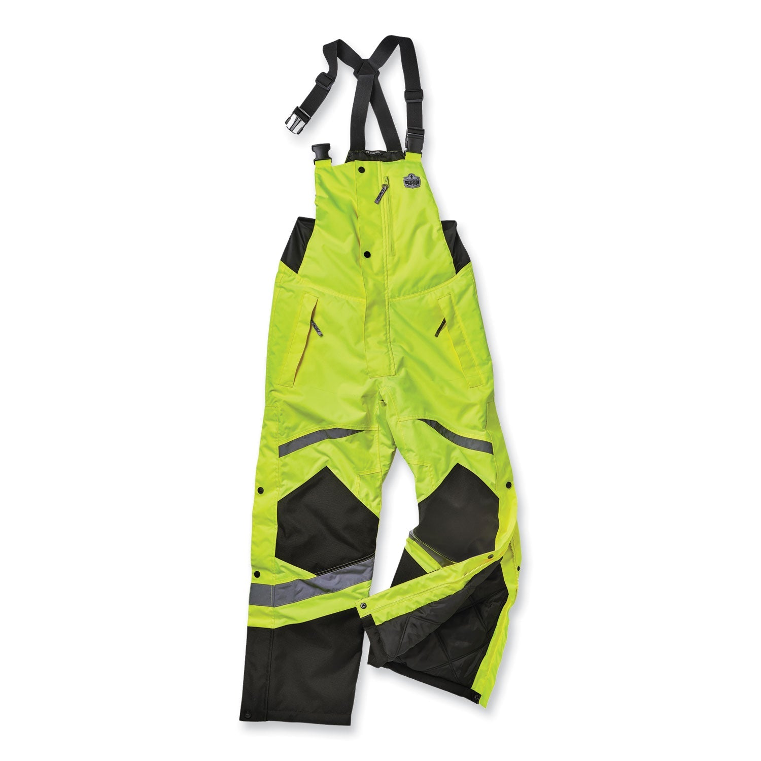 ergodyne GloWear Hi-Vis Insulated Bibs|Sml Lime